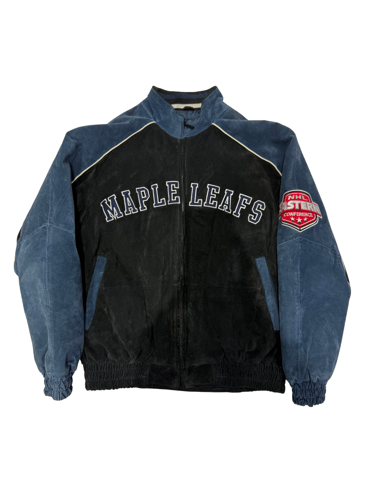Vintage Toronto Maple Leafs Suede Bomber Jacket – NHL Eastern Conference