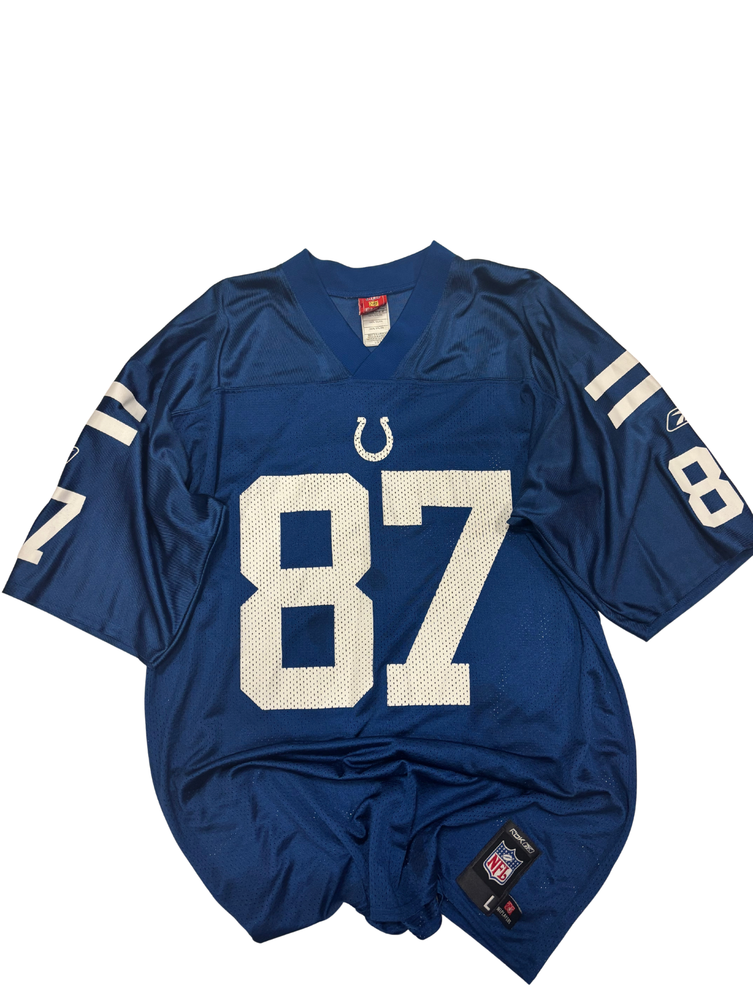 Indianapolis Colts Reggie Wayne #87 NFL Reebok Jersey – Blue/White