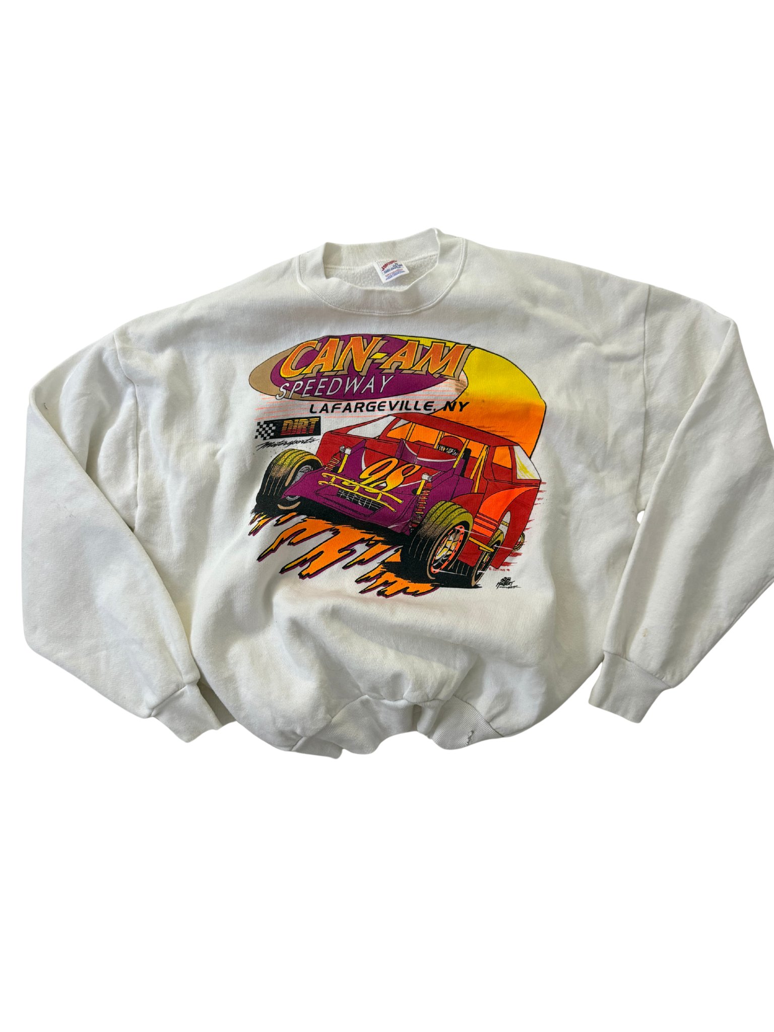 Vintage 90s Can-Am Speedway Racing Sweatshirt – Lafargeville, NY