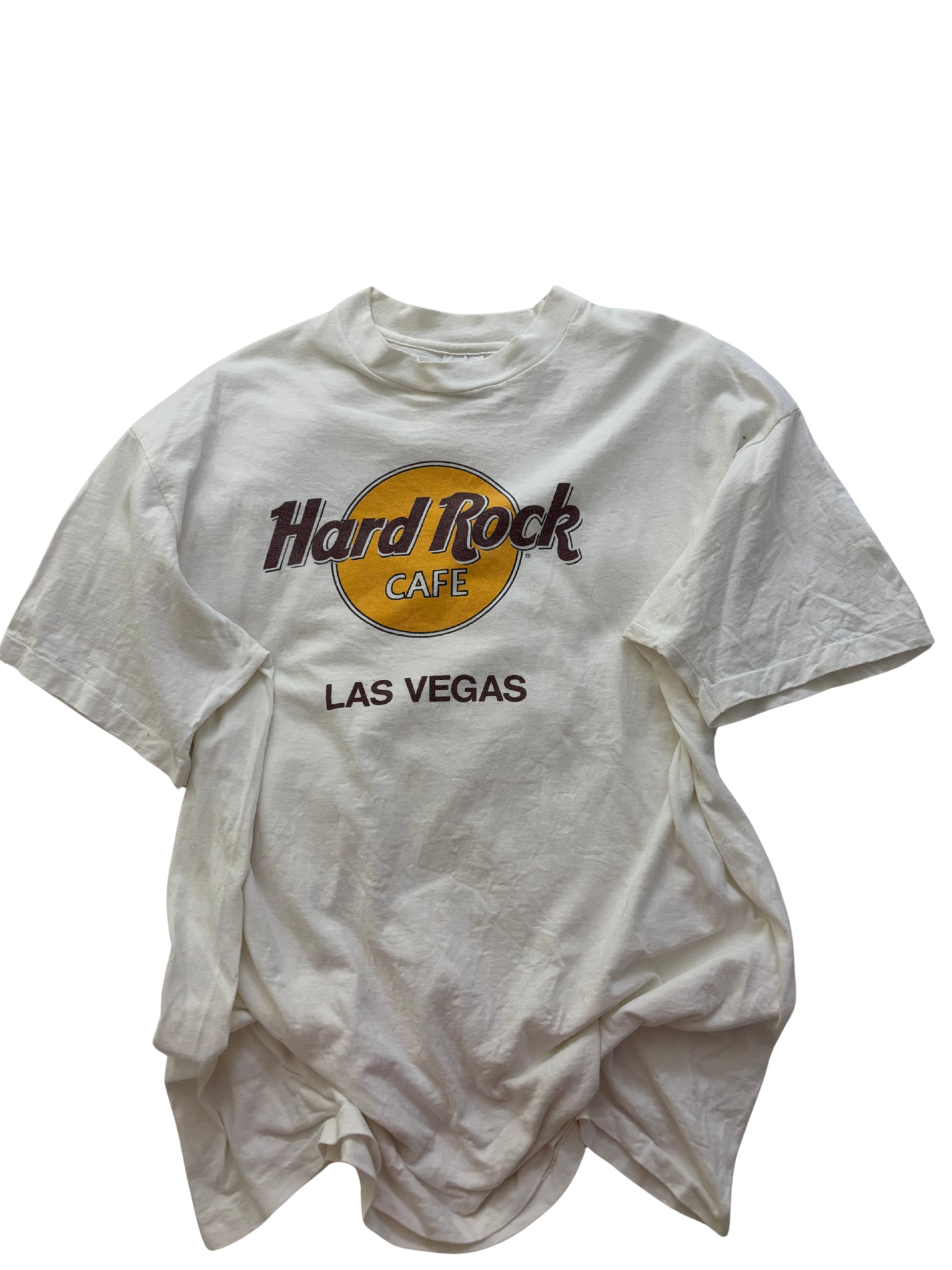 Vintage Hard Rock Cafe Las Vegas T-Shirt – White 100% Cotton
