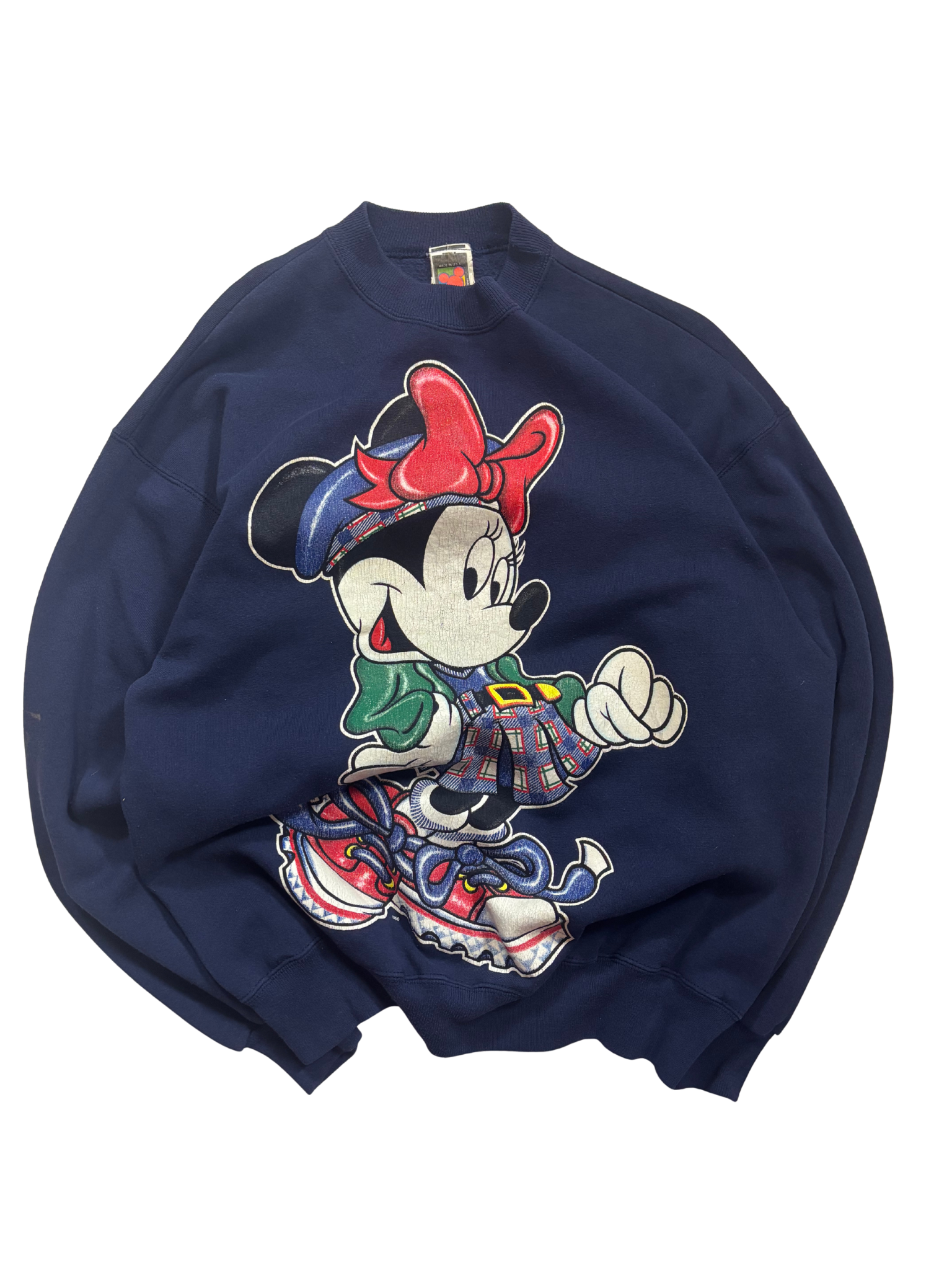 Vintage Mickey Unlimited Minnie Mouse Crewneck – Navy – Made in USA