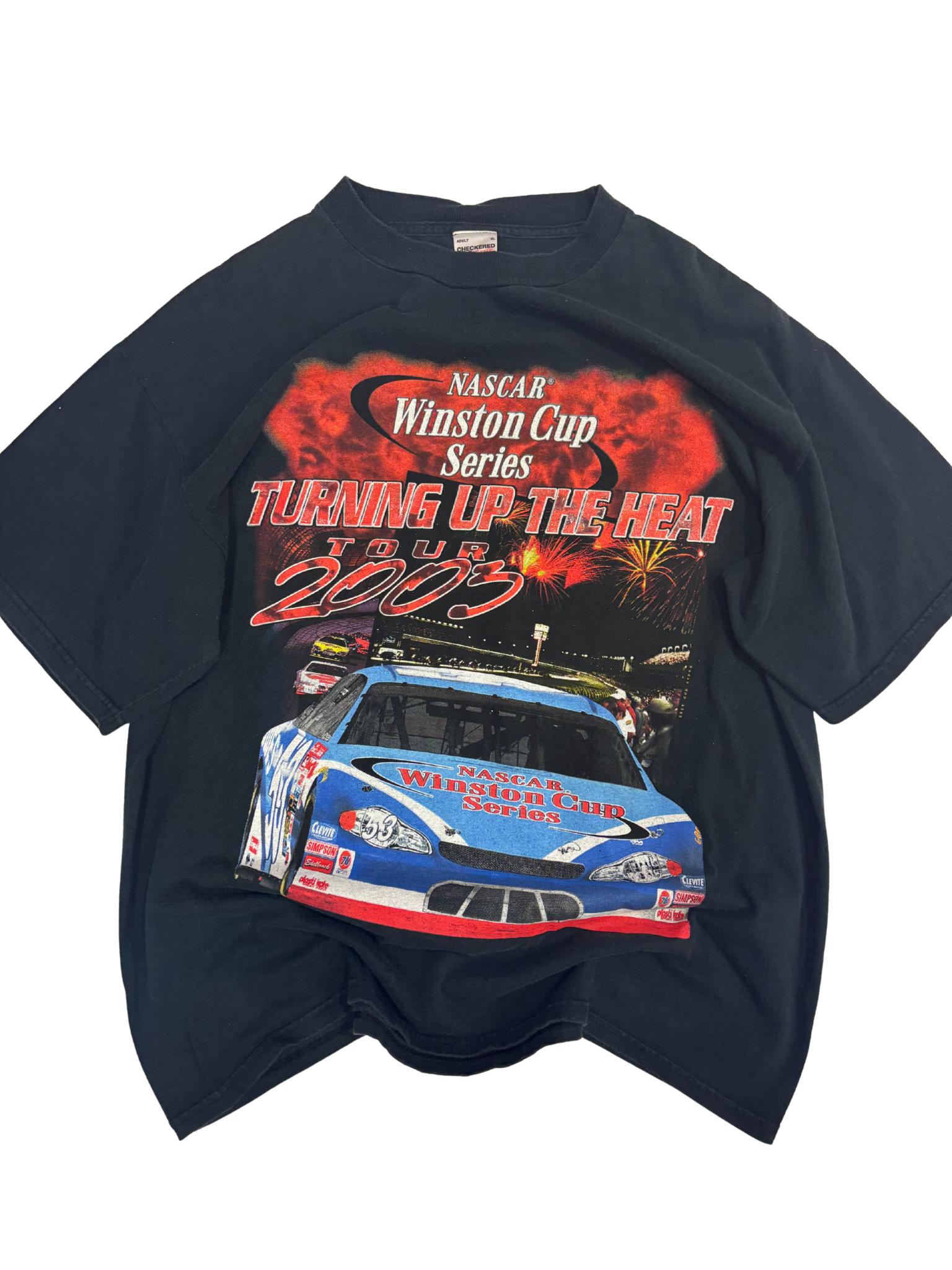 Vintage 2003 NASCAR Winston Cup Series “Turning Up The Heat” Tour Tee