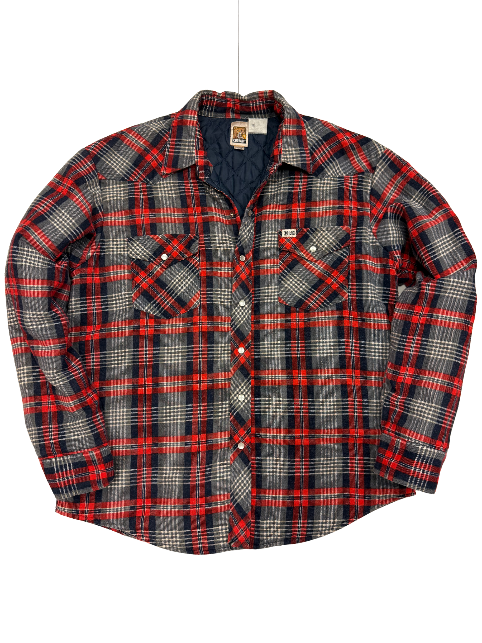 Vintage Kodiak Quilted Flannel Shirt Jacket