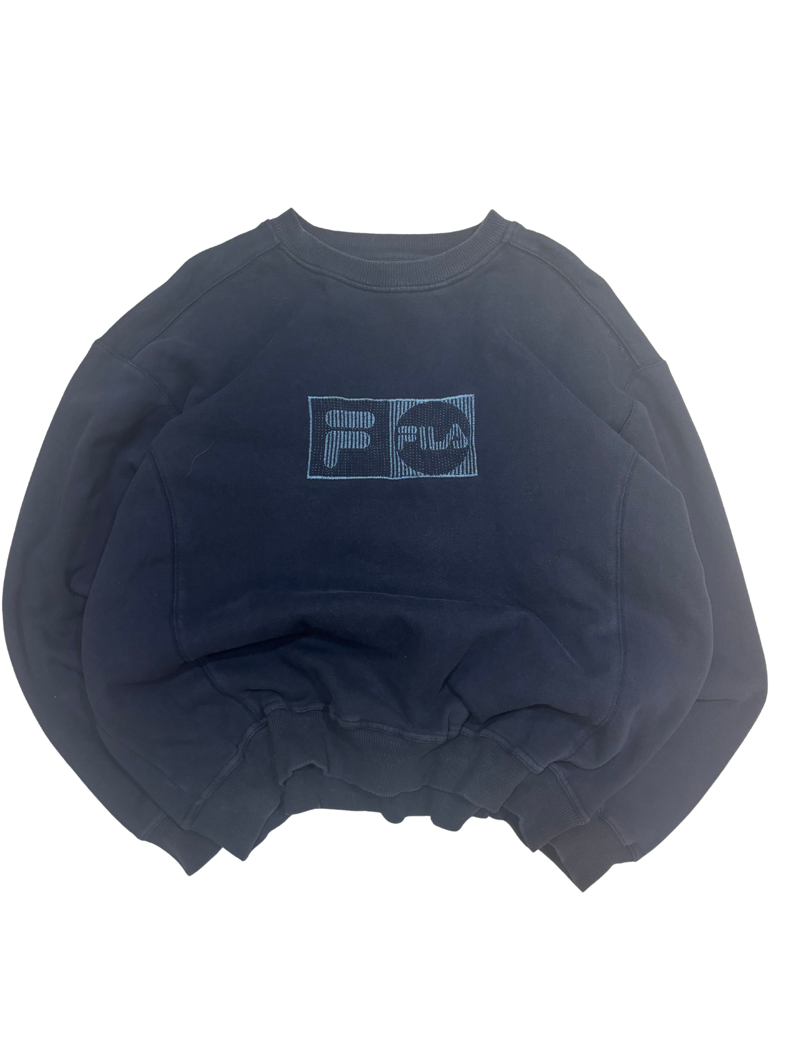 Vintage FILA Embroidered Crewneck Sweatshirt – Navy