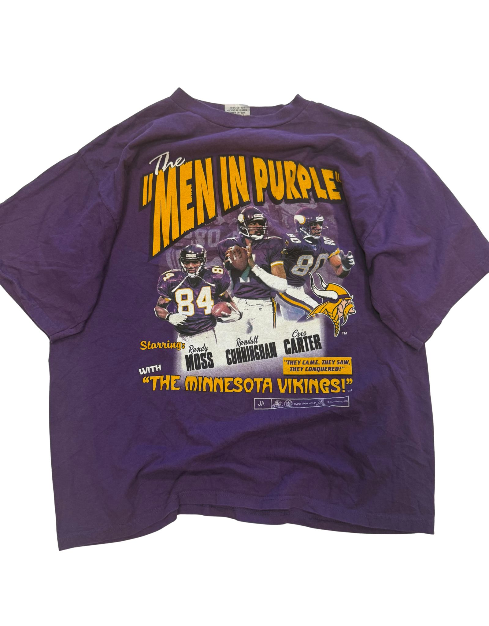 Vintage 1998 Minnesota Vikings “Men in Purple” T-Shirt