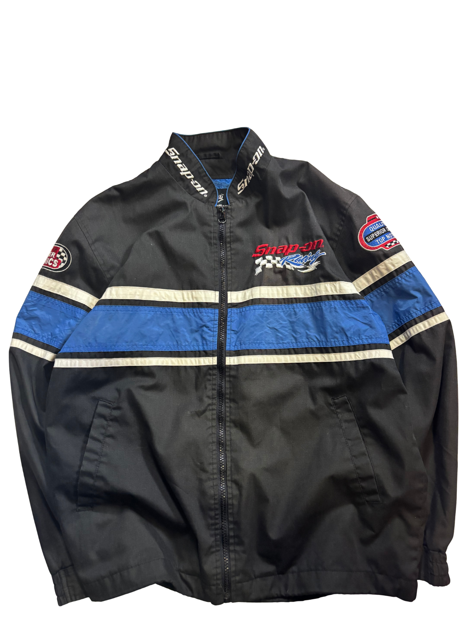 Vintage Snap-on Racing Jacket – Black & Blue – Track & Street