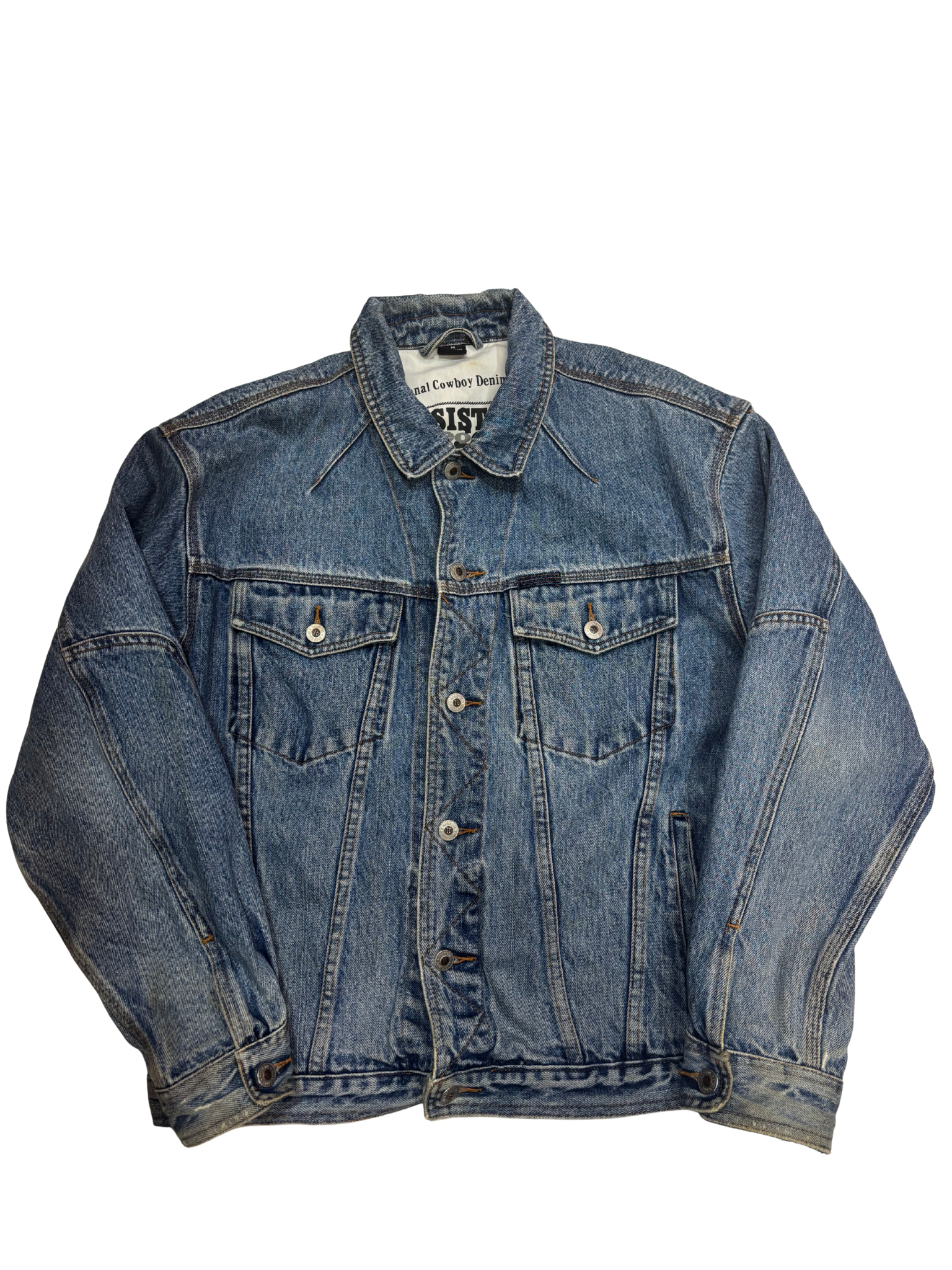 Vintage Resistol Rodeo Gear Denim Jacket – Blue – Cowboy Trucker