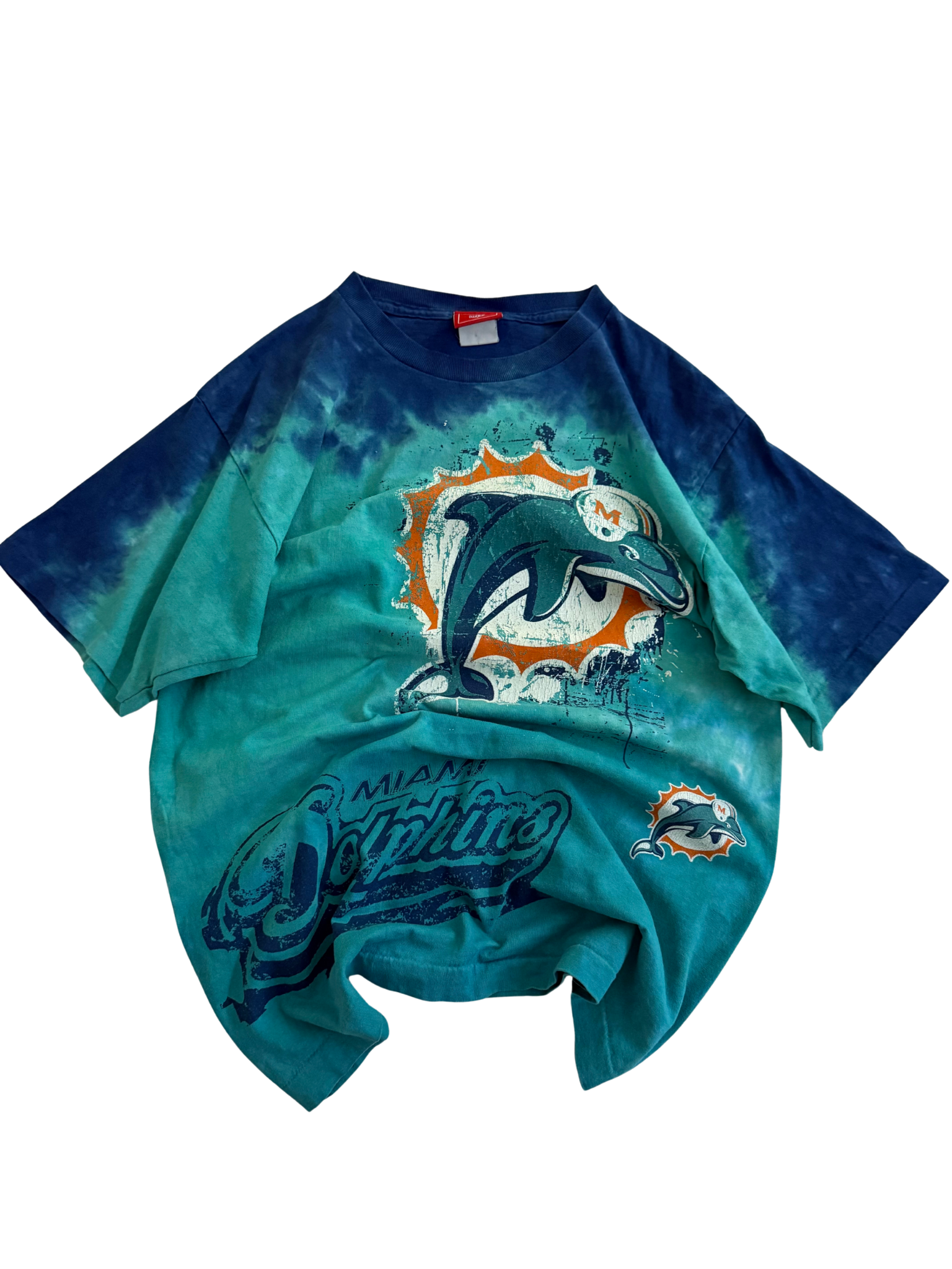 Vintage Miami Dolphins Tie-Dye Tee – 2000s NFL Graphic Shirt