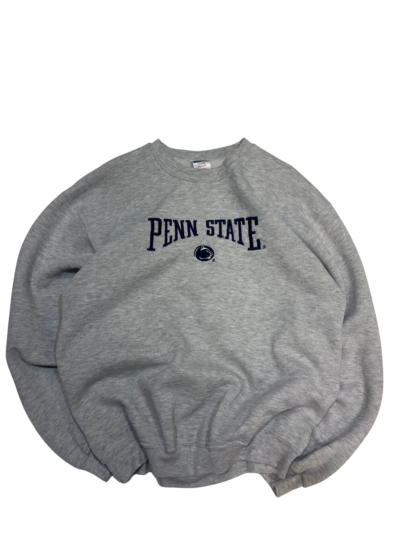 Vintage Penn State Crewneck Sweatshirt – Grey – Embroidered Logo