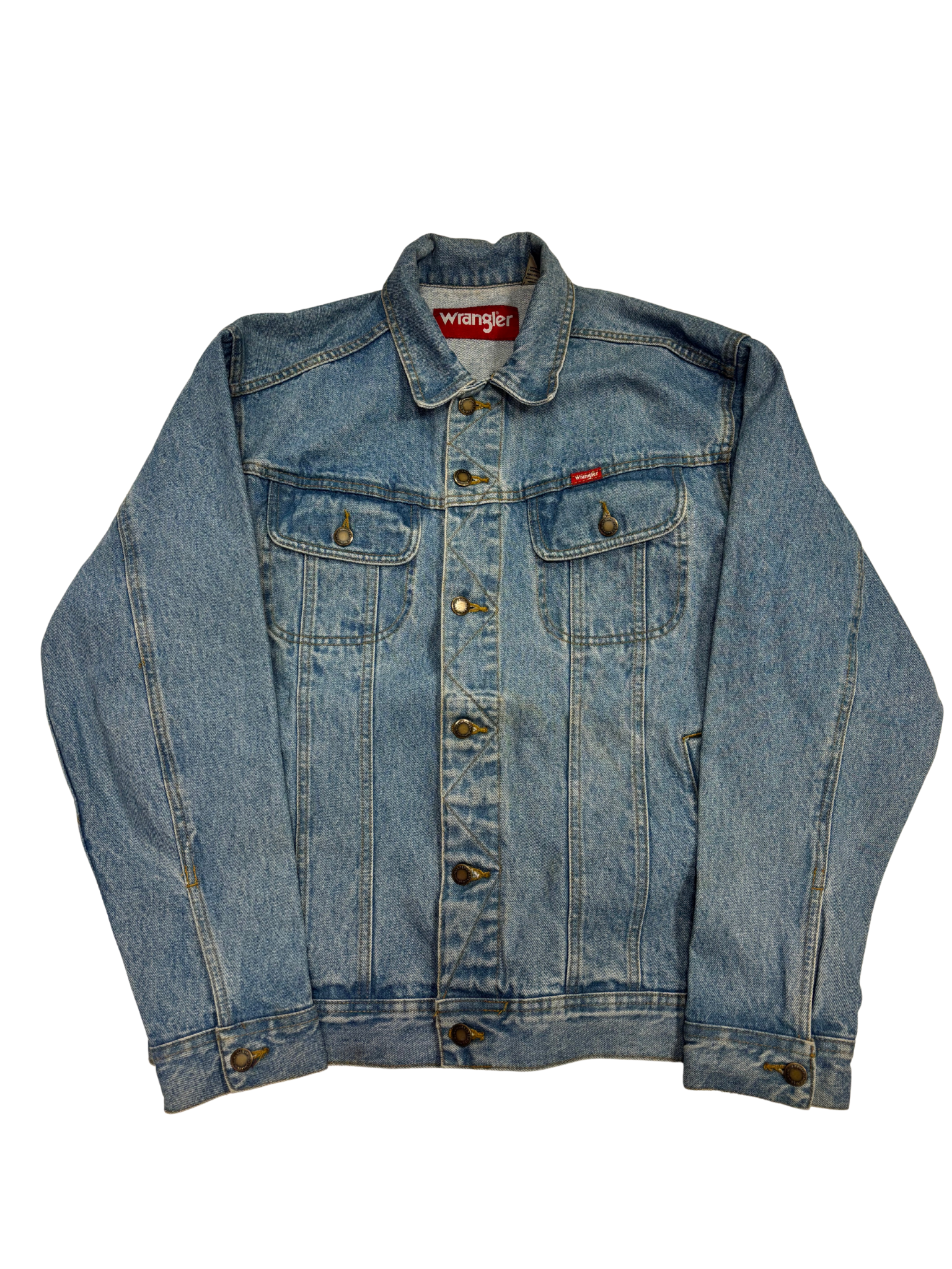 Vintage Wrangler Denim Jacket – Light Wash – Classic Trucker Style