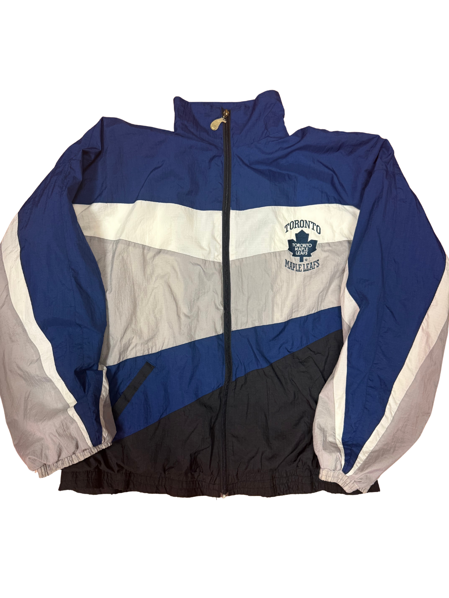 Vintage Toronto Maple Leafs Colourblock Windbreaker Jacket