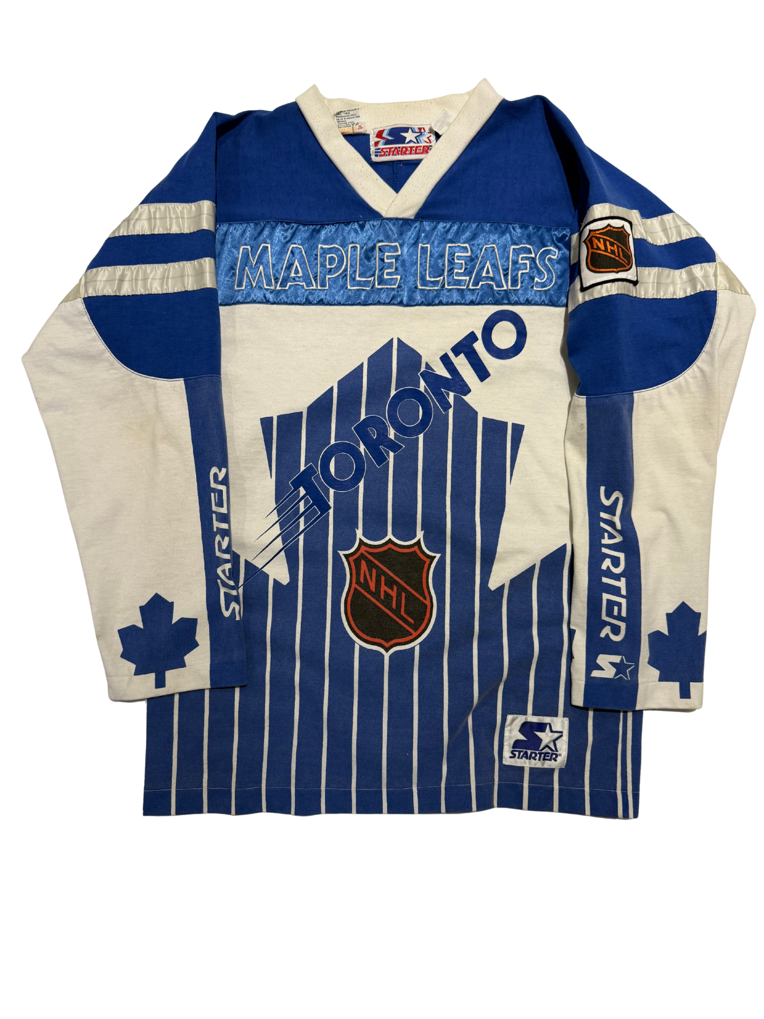Vintage 1990s Toronto Maple Leafs Starter Long Sleeve Jersey Shirt