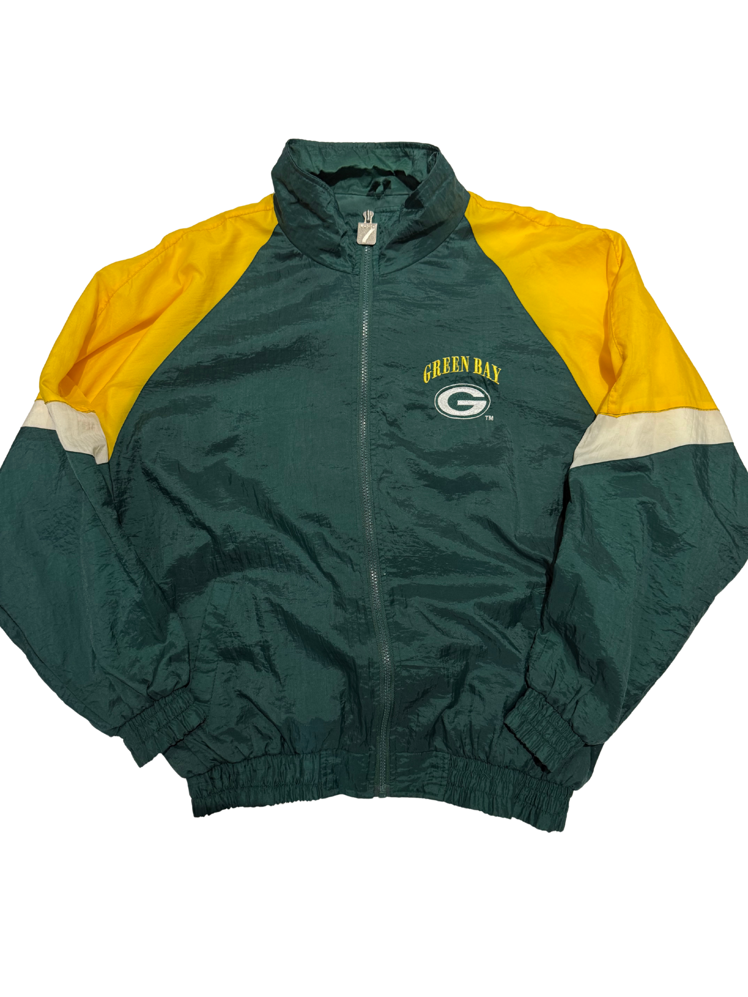 Vintage Green Bay Packers Windbreaker – Logo 7 NFL Gameday