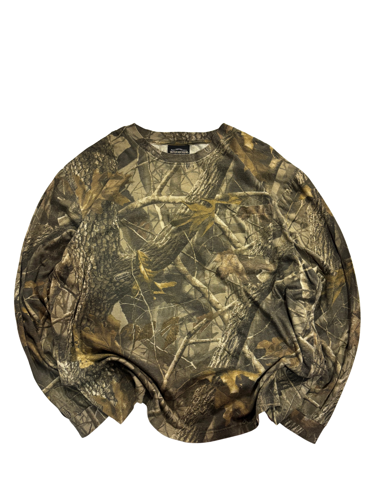 Vintage Winchester Camo Long Sleeve – All-Over Realtree Pattern