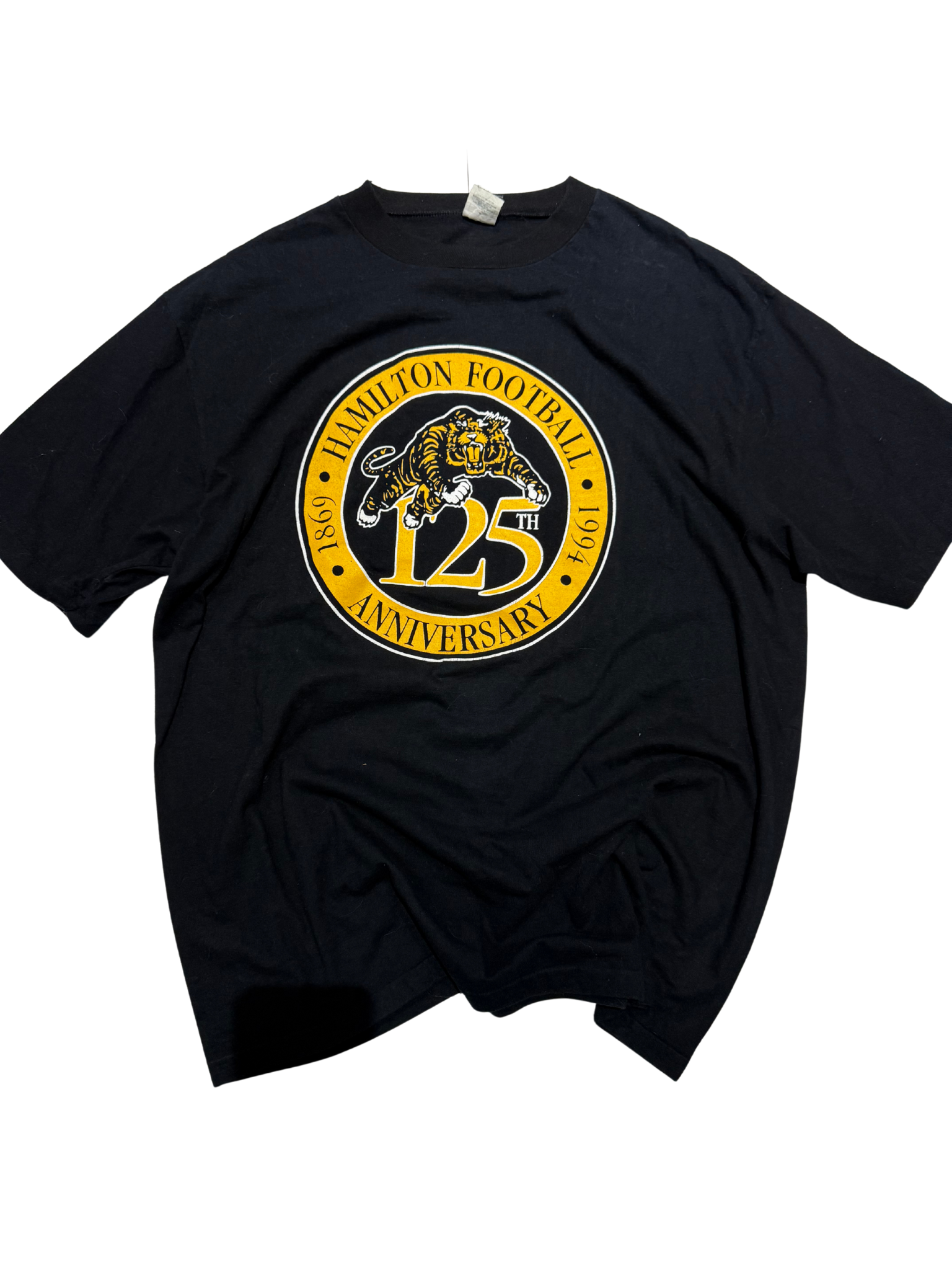 Vintage 1994 Hamilton Tiger-Cats 125th Anniversary T-Shirt