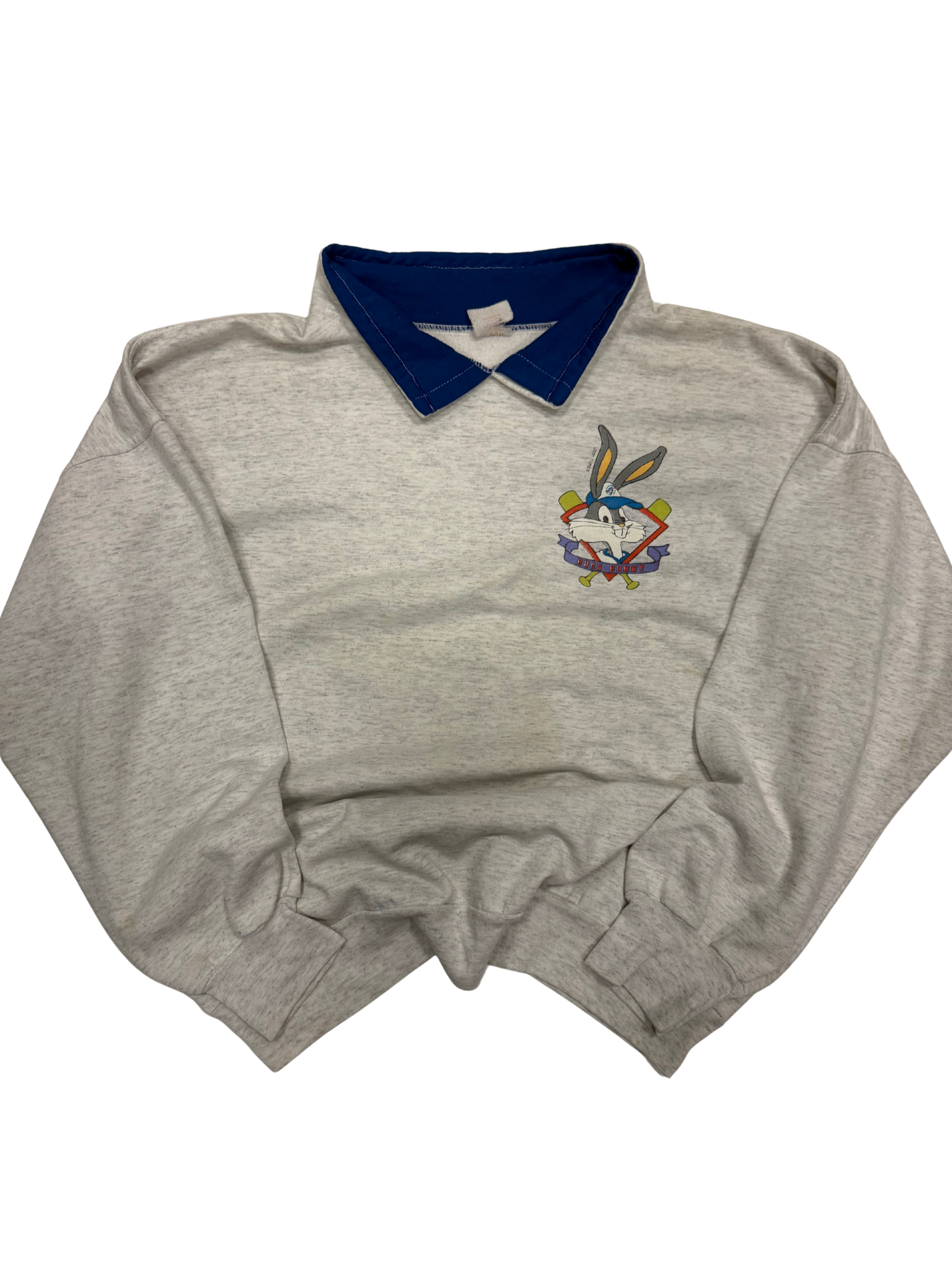 Vintage Bugs Bunny Looney Tunes X Blue Jays Collared Crewneck