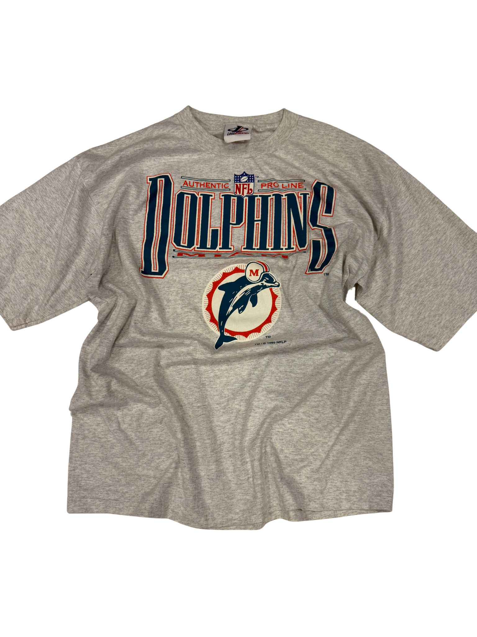 Vintage 1995 Miami Dolphins Logo Athletic NFL Pro Line T-Shirt