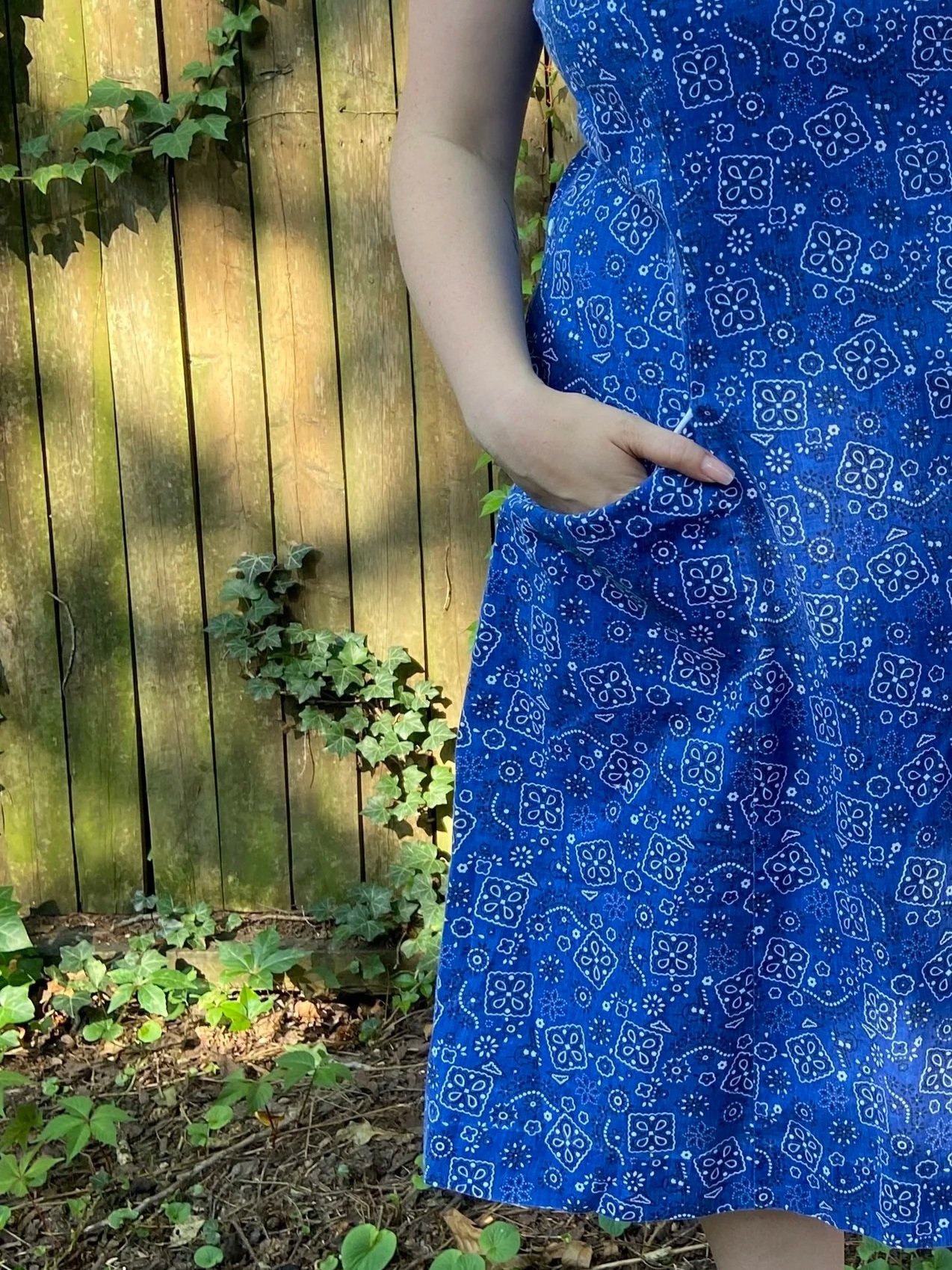 Blue Boteh/Paisley Sundress.