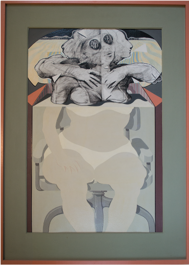 Delta Woman I, Acrylic and Pencil, 34 x 22”, c1969