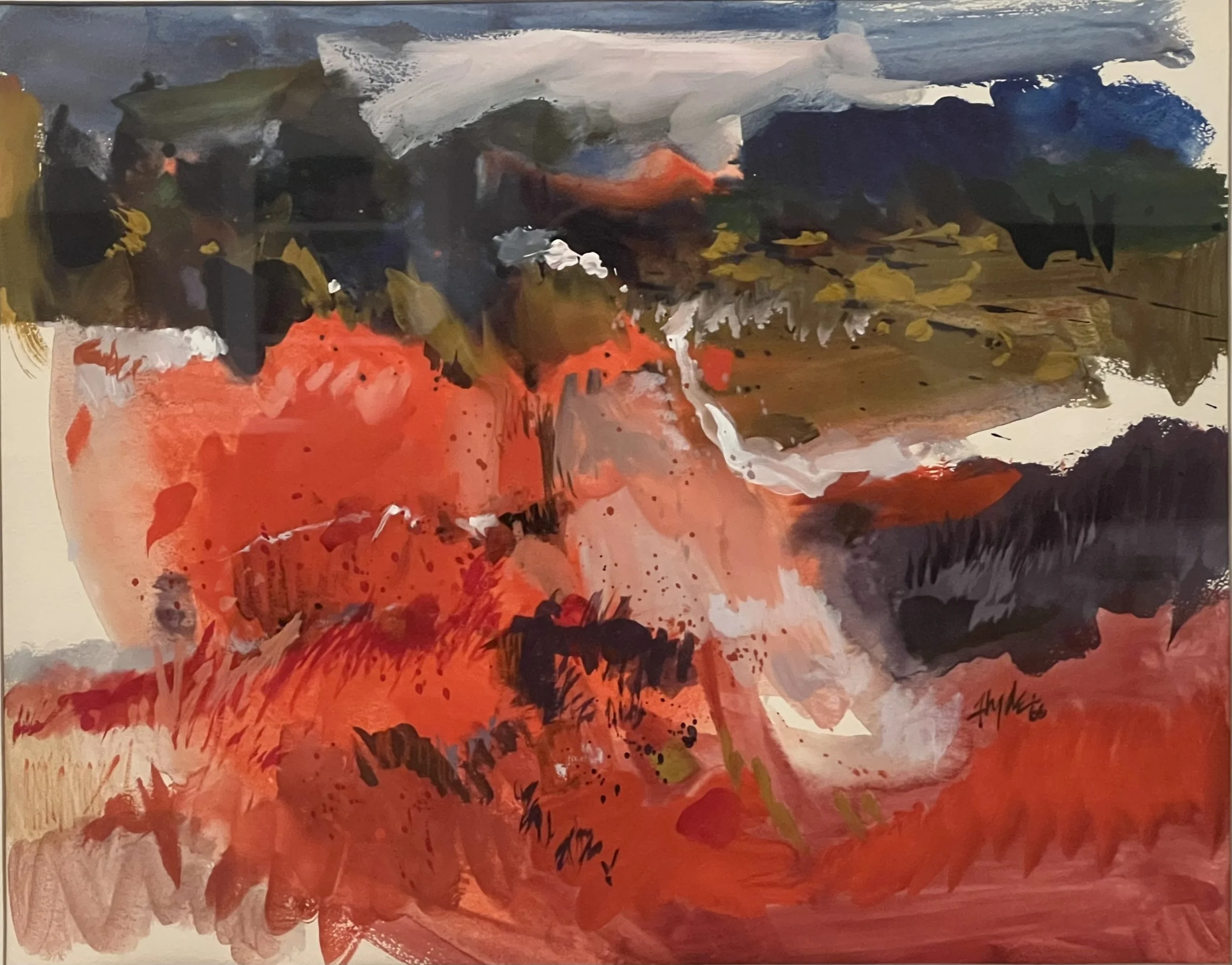 Utah Scape, 16.5 x 21.25", Tempera, 1966