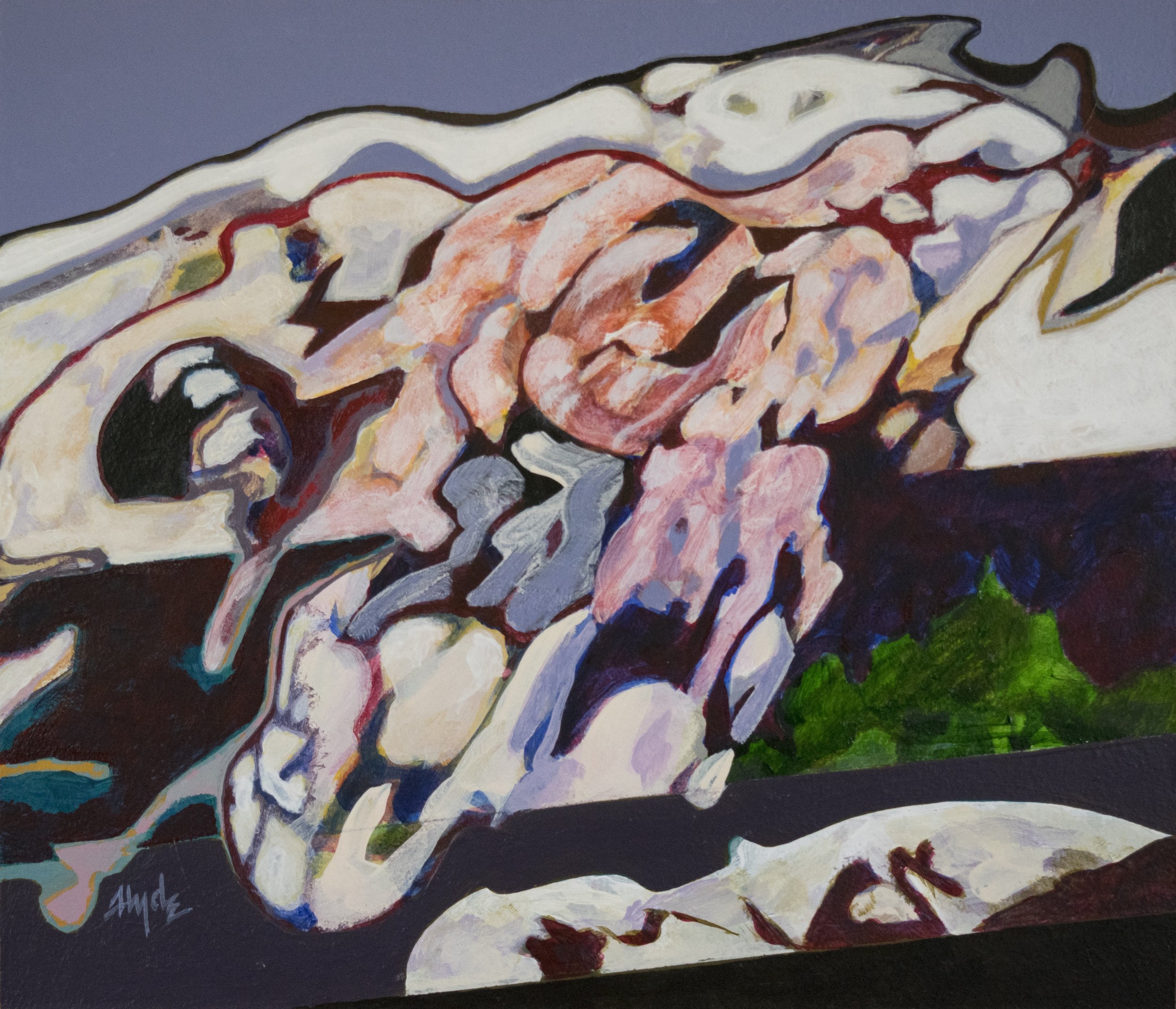 Devil's Slide, Acrylic on Panel, 12 x 14", 2014, $1,000 Framed