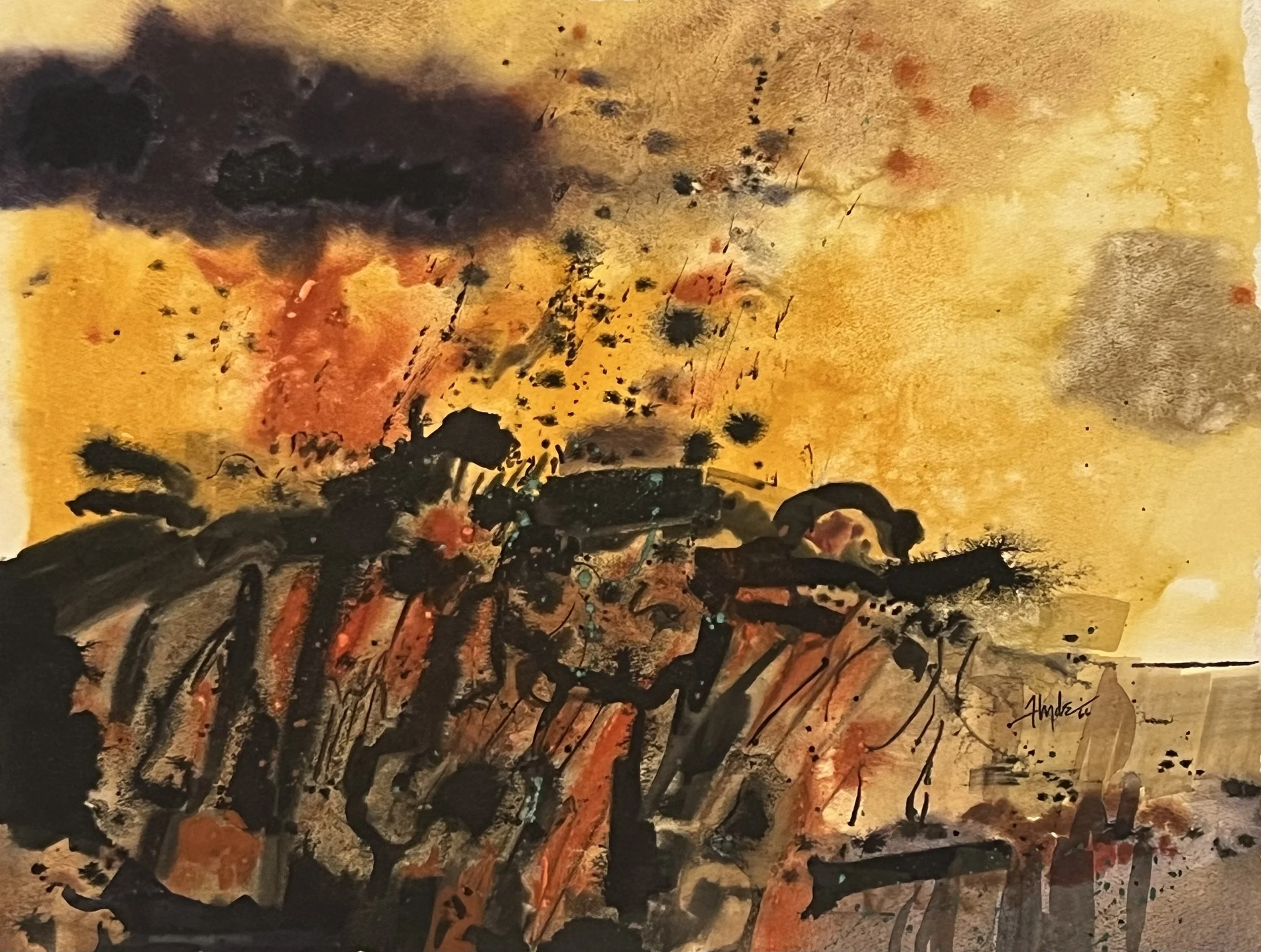 Untitled, 17.25 x 22" , Watercolor onPaper, 1966