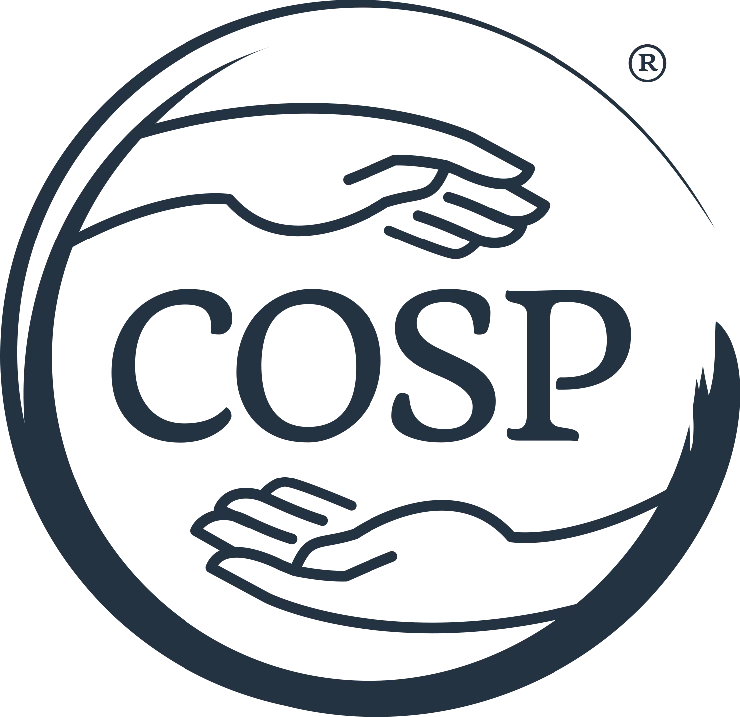 CBS logo featuring stylized hands and the word 'CBS' in the center.