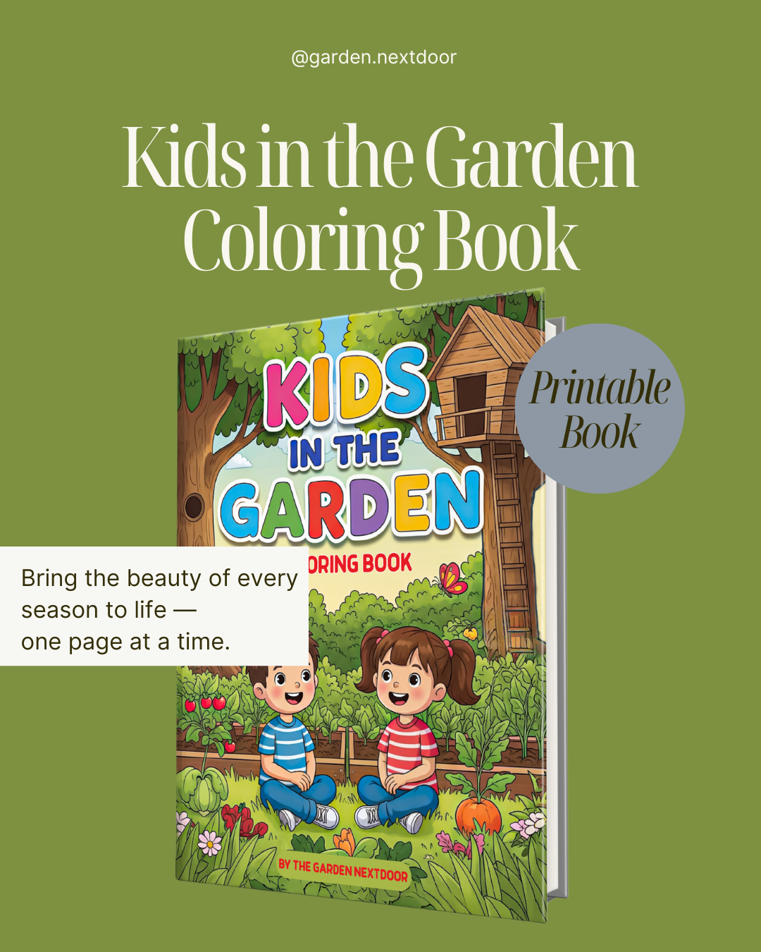 Kids in the Garden: Garden Coloring Book (PDF)