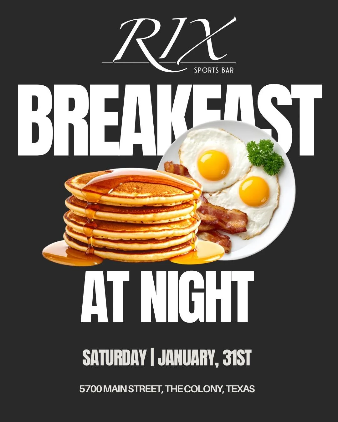 Who says breakfast is just for mornings? 🍳 Flip the script&mdash;join us for Backwards Day and enjoy breakfast at night! Pancakes, bacon, and all the breakfast vibes after dark. Because why not? 🥓🌙