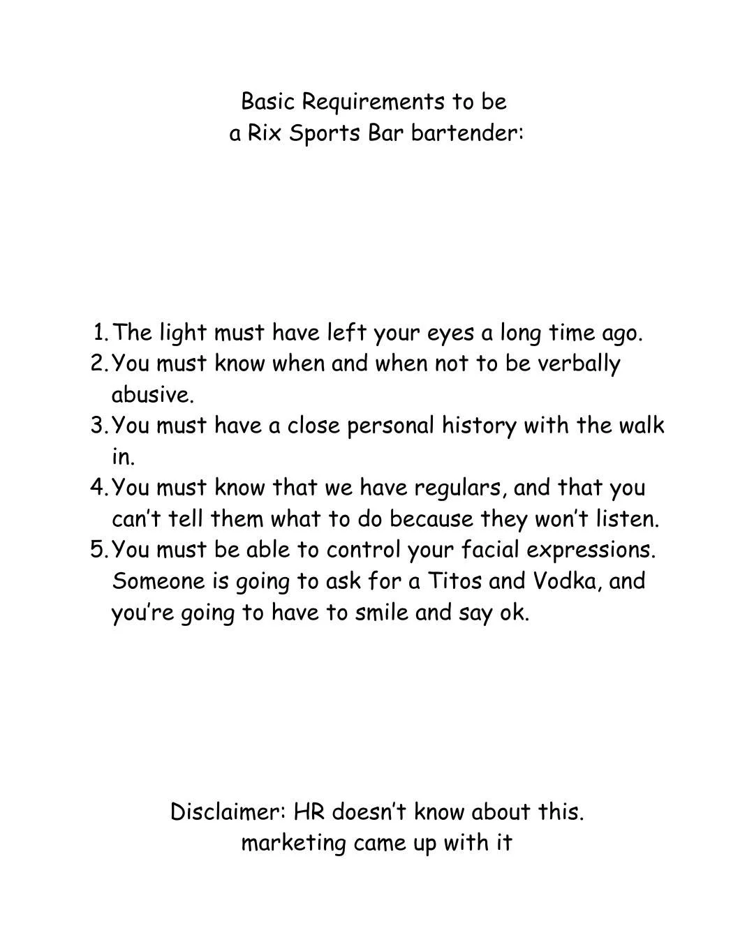 Management told me to make a hiring post. If you&rsquo;re dead inside, we have the PERFECT job for you!