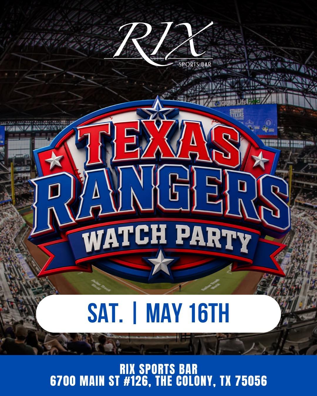 Game night in Texas ⚾🔥 The Texas Rangers take on the Houston Astros at 7:10 PM. Then we turn it up with a live DJ at 10 🎧 Drink specials flowing all night 🍻