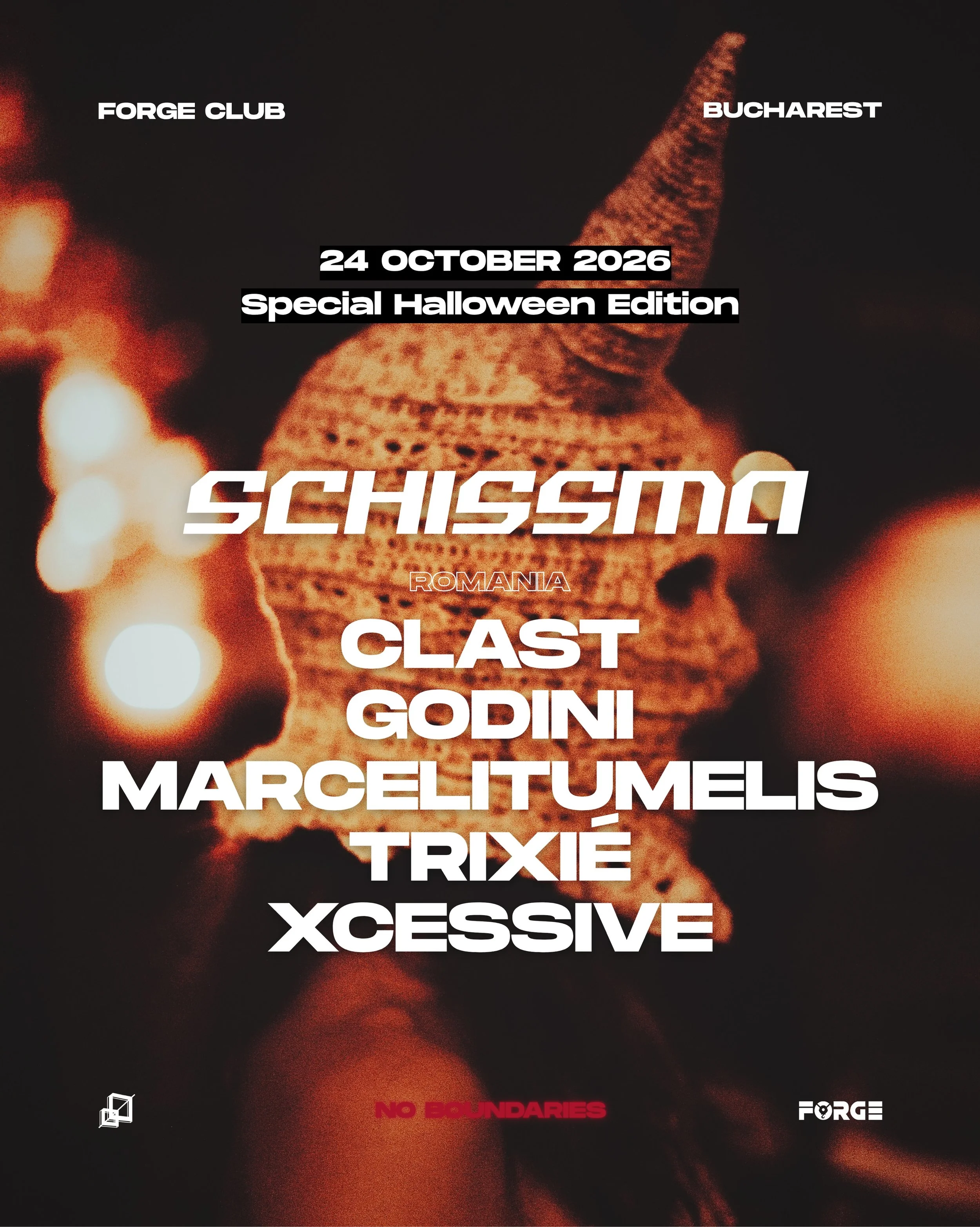 SCHISSMA: HALLOWEEN SPECIAL (BUCHAREST) – CLAST • GODINI • MARCELITUMELIS • TRIXIÉ • XCESSIVE