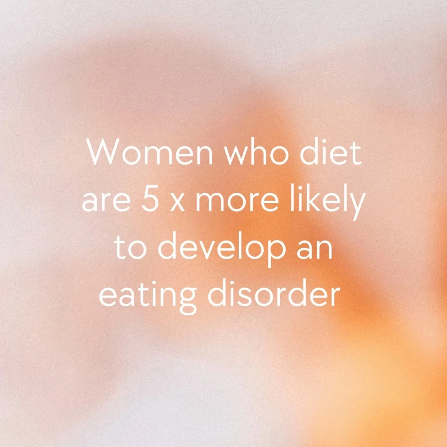 If you're seeing this today, I want it to be your reminder that diets DO NOT give you what you want. Infact quite the opposite. Have lovely day beautiful people 🍊