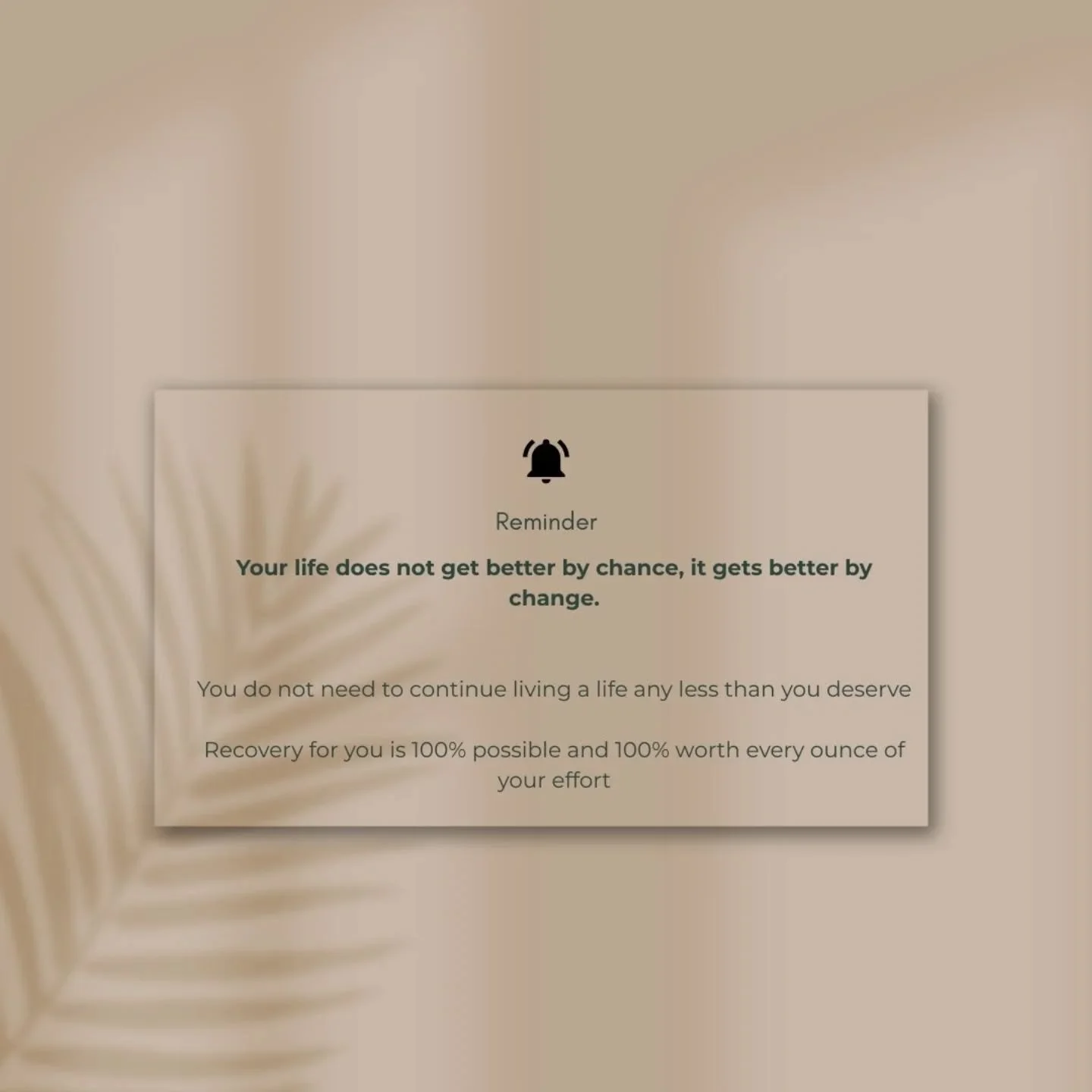 Sunday reminder 🔆

.

If you or someone you know needs support today - reach out www.reformrecoverycoaching.com x