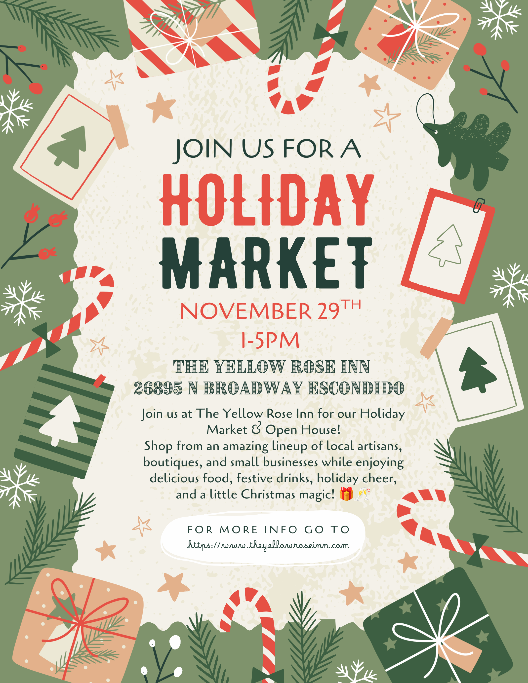 Green and Red Cute Illustrated Christmas Market Event Flyer.png