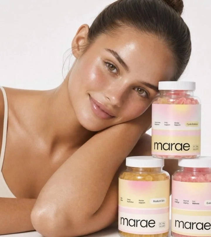 For Marae, we wanted to create more than just another supplement brand.

Together, we built a brand world that feels bright, supportive, and full of possibility &mdash; helping modern women navigate energy, hormones, sleep, focus, and everyday wellbe