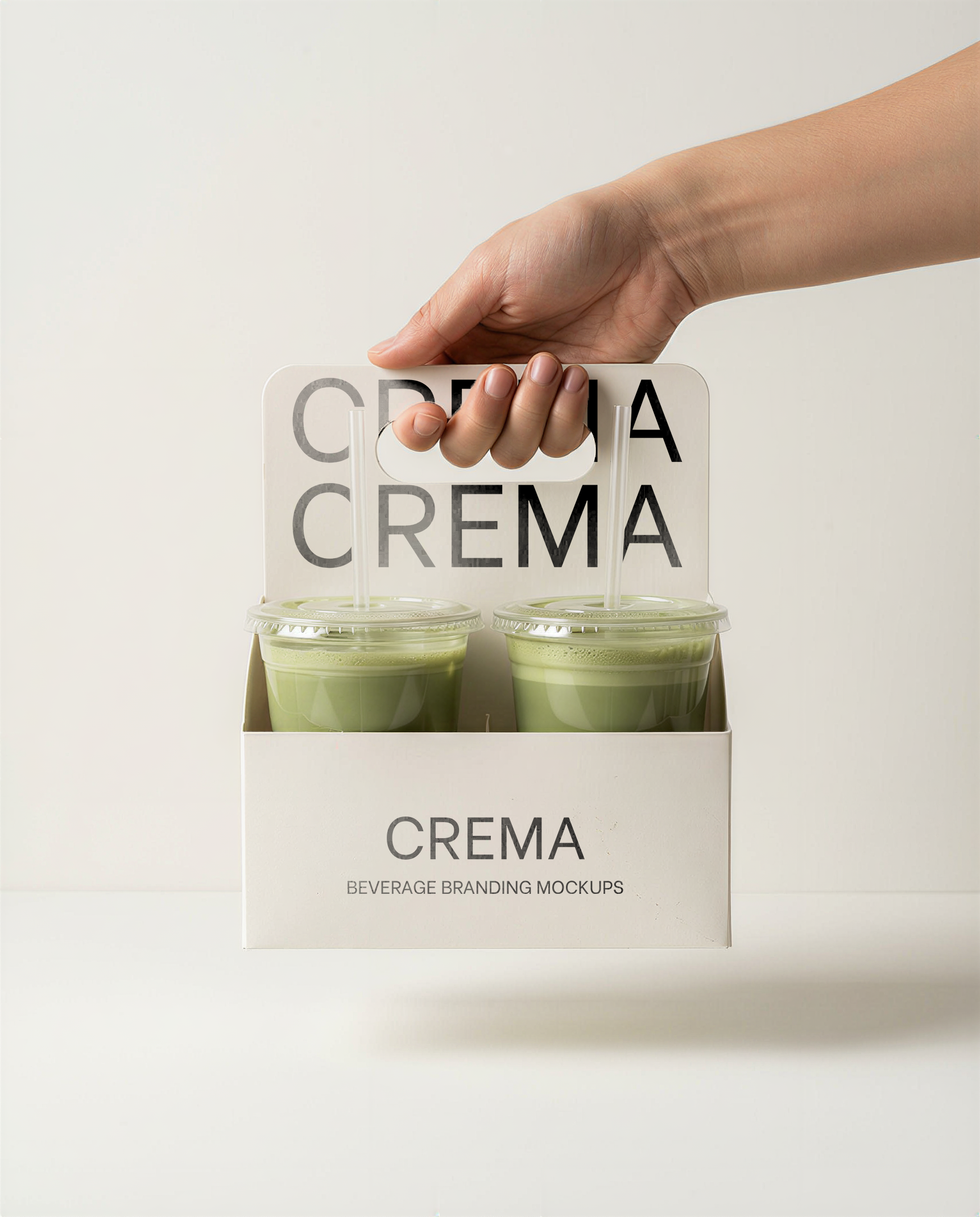 Crema | Beverage Carrier Mockup