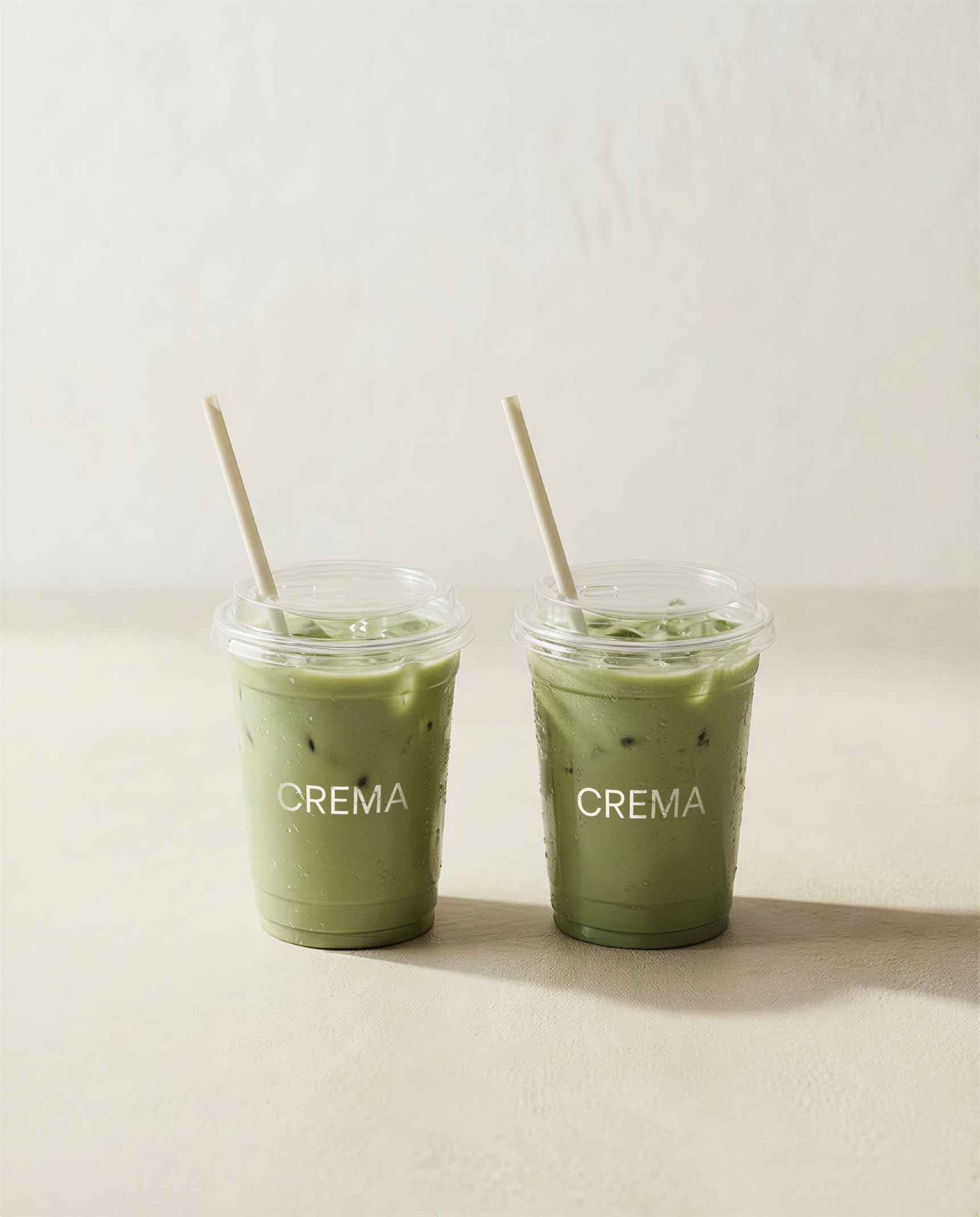 Crema | Double Iced Drink Mockup