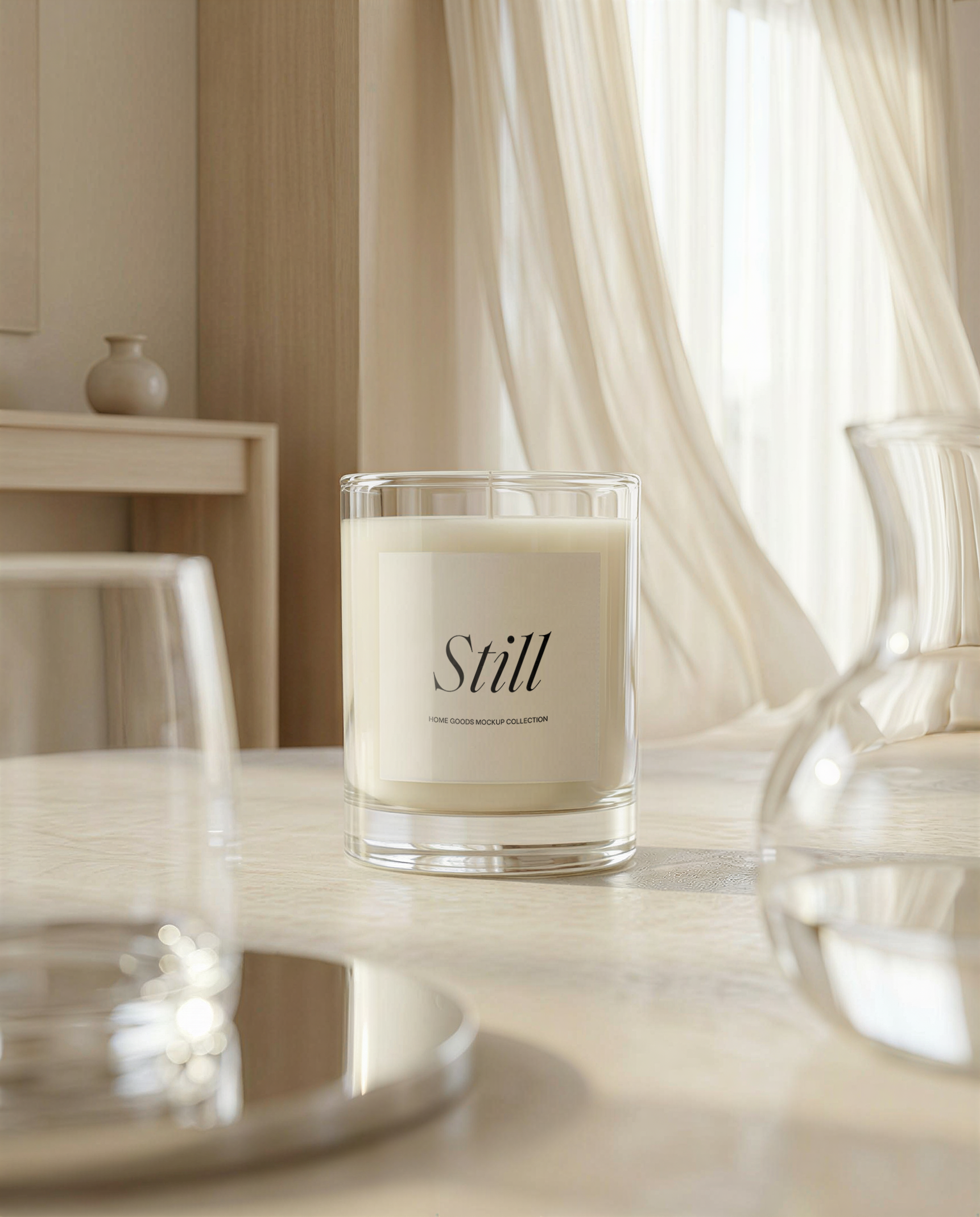 Still | Glass Candle Mockup