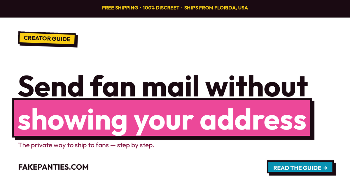 How to Send Fan Mail Without Revealing Your Address