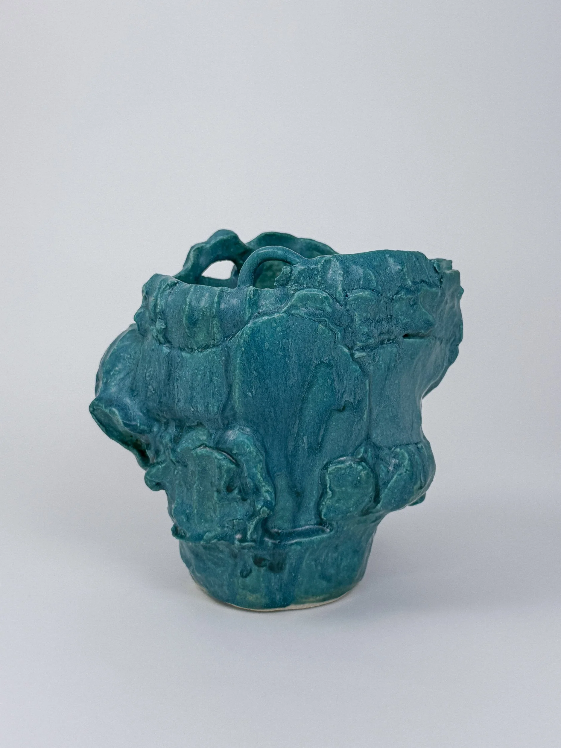 Pazzalotti Corallo Turquoise Vase