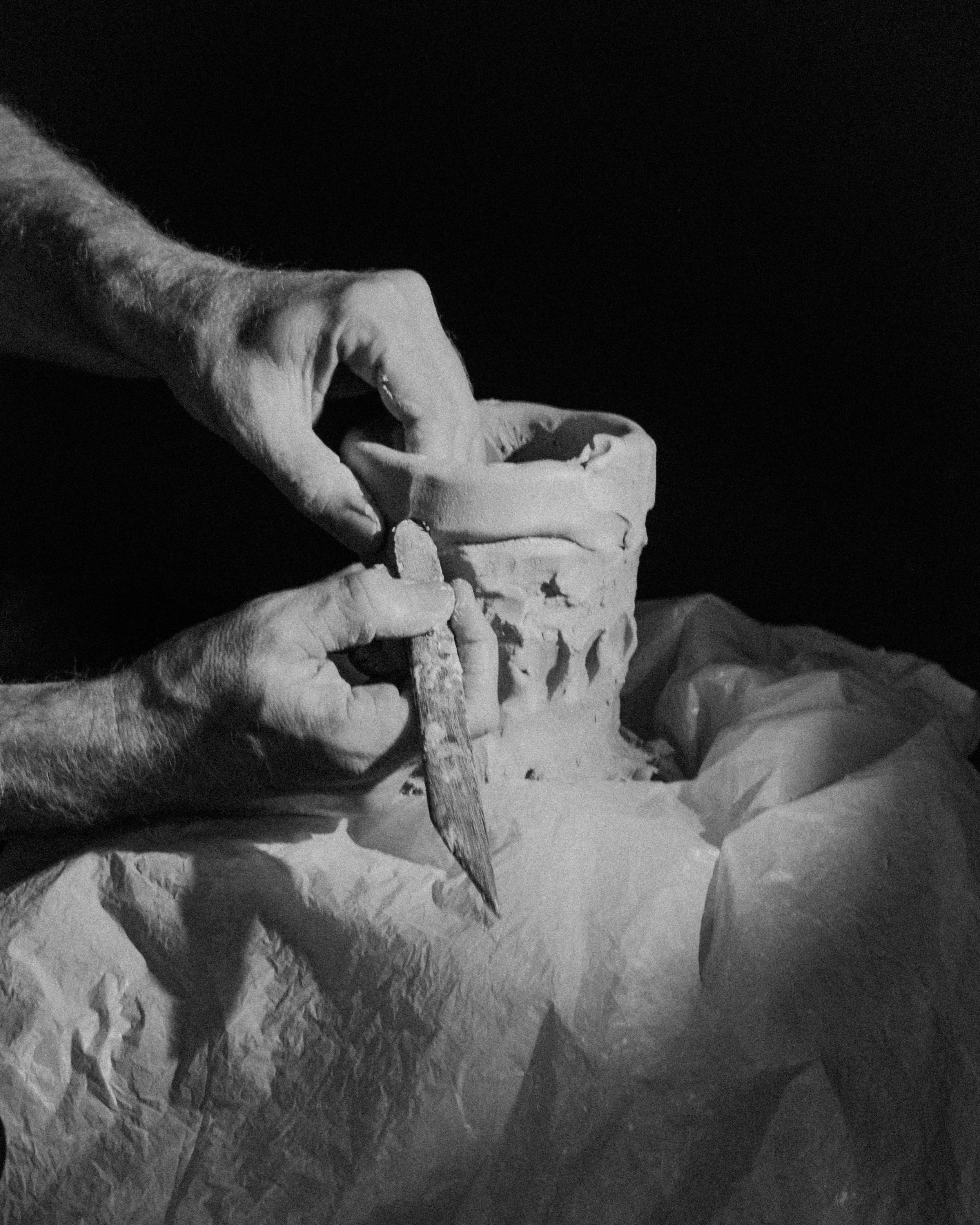 Pazzalotti Ceramic Art Practice B&W