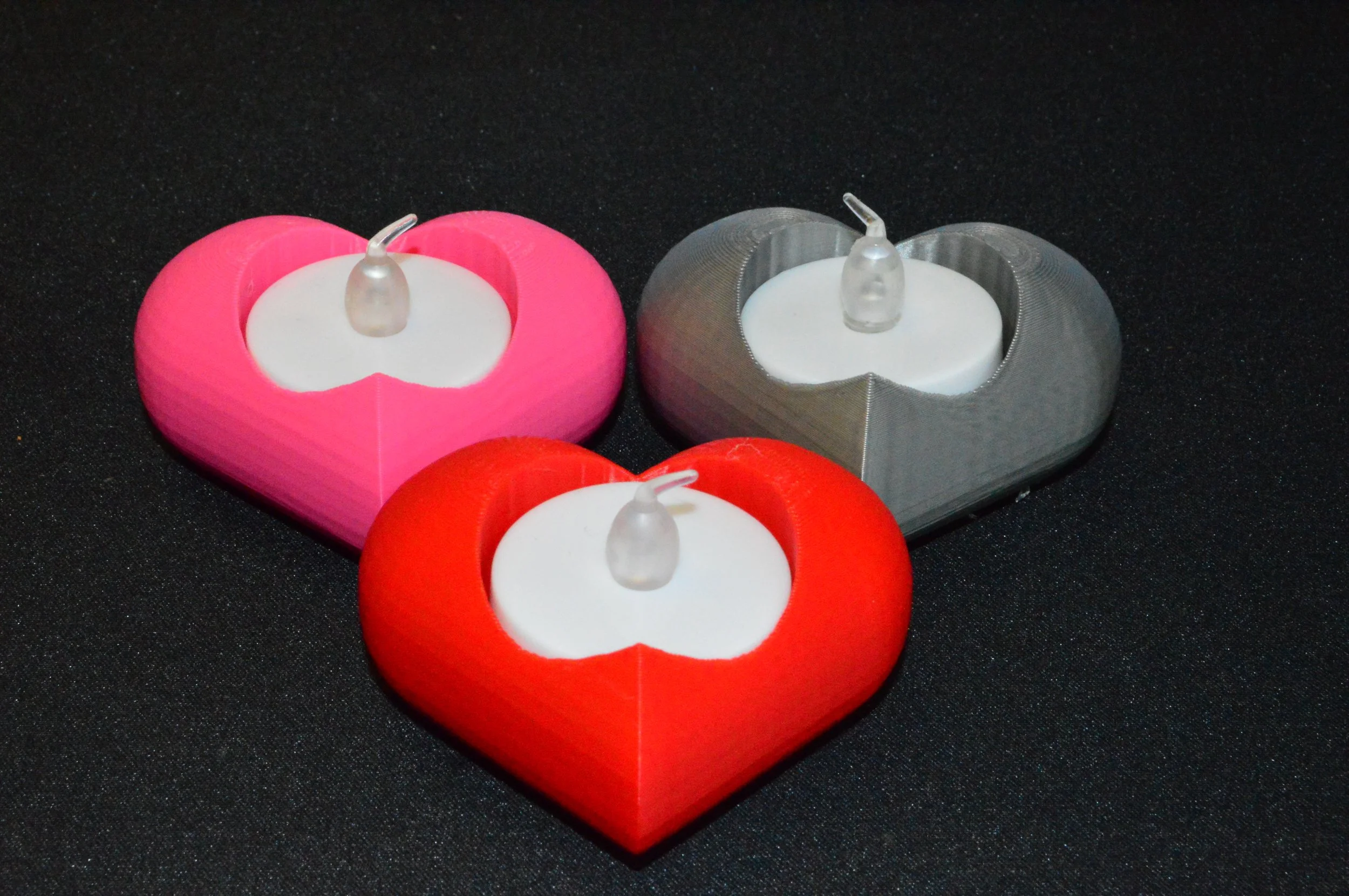 Heart LED Tealight holder with tealight