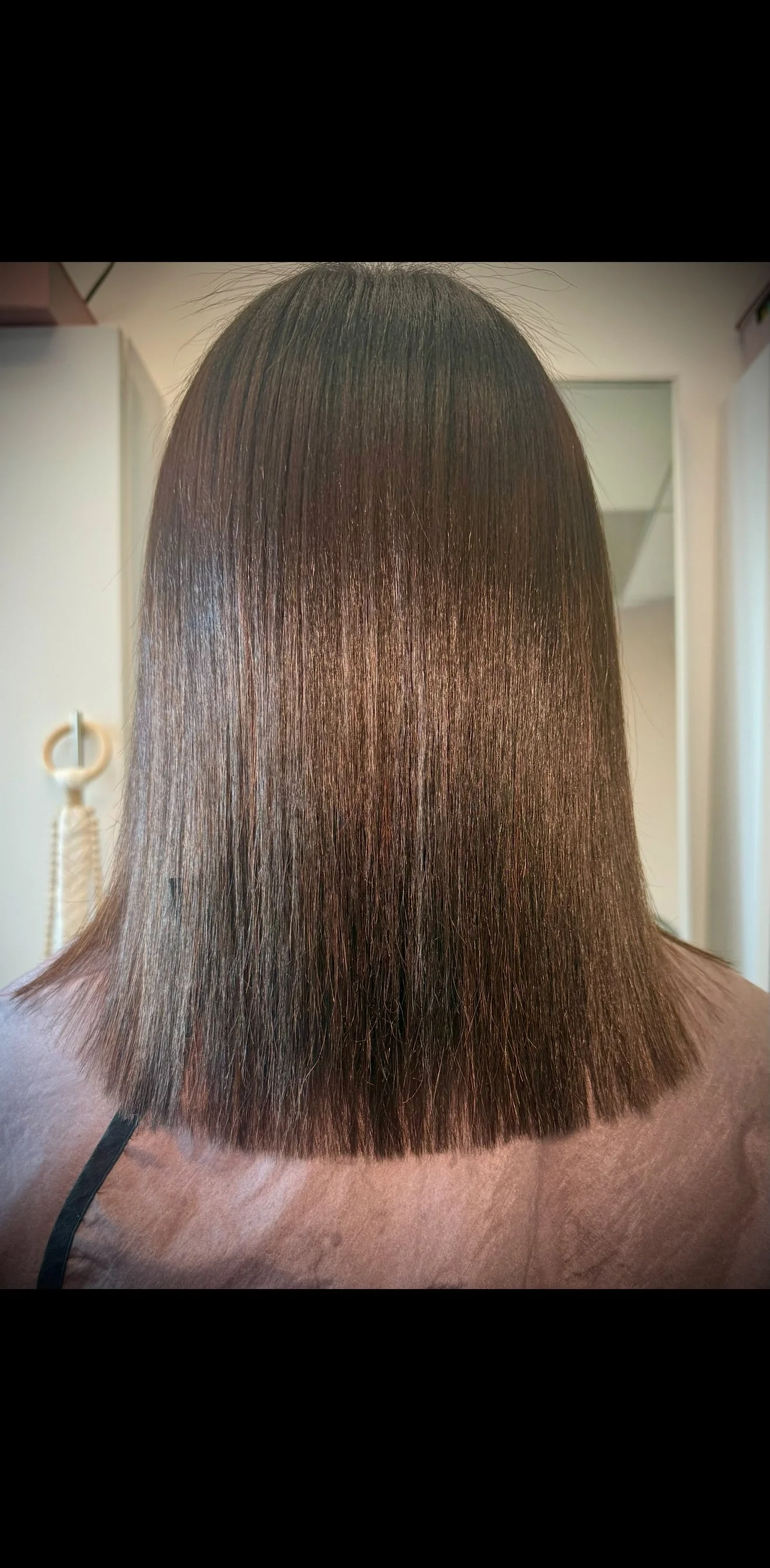 "Straight Savage" -Silk press with Mini-Trim (included)