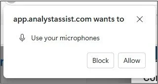microphone permission