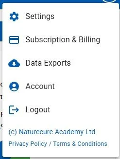 analystassist admin menu