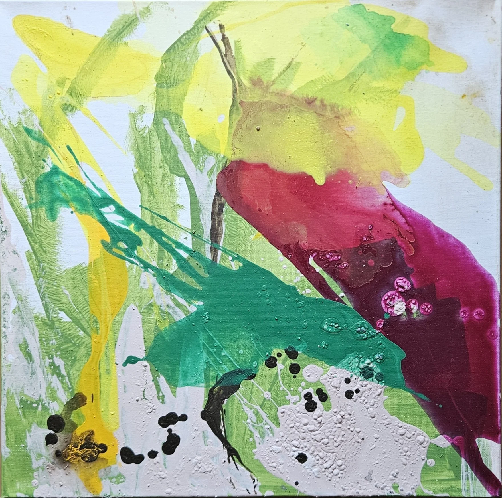 "Farbreflexe einer Landschaft VI"
Acryl auf Leinwand 50 cm x 50 cm, 05/2026