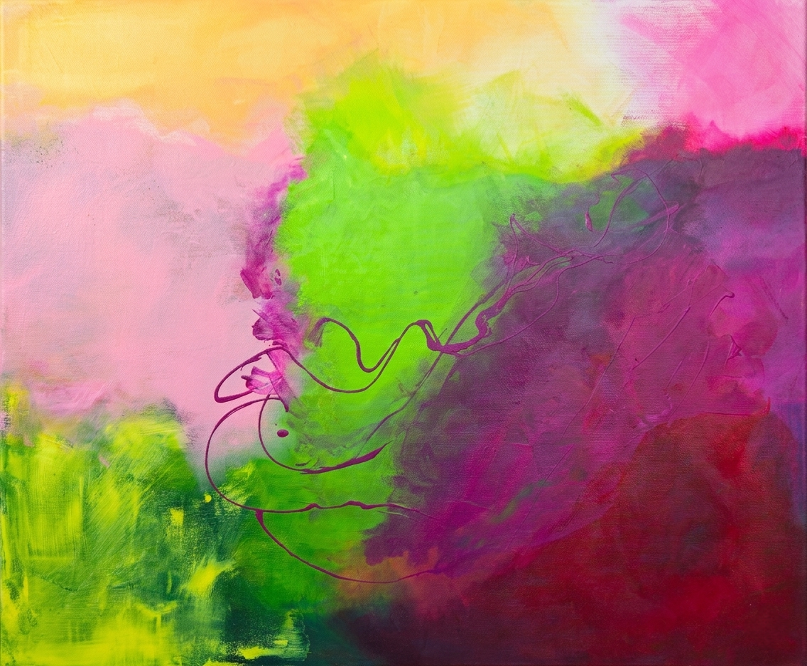 "Farbströme aus meinem Innersten"
Acryl auf Leinwand
100 cm x 120 cm, 03/2026
Zugehöriges Gedicht: "Meine Farben"