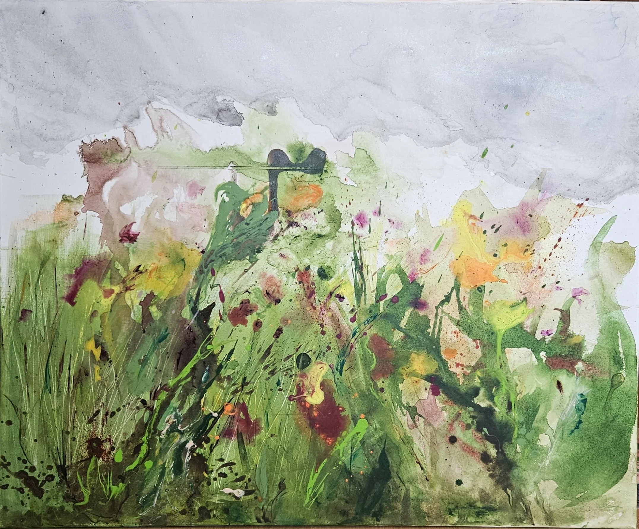 
"Natur in Bewegung II"
Acryl auf Leinwand 90 cm x 110 cm, 05/2026
