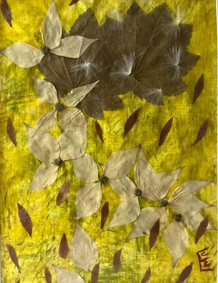 Flight of the Butterflies | 15x18 | Ink & mixed media work on paper | $325